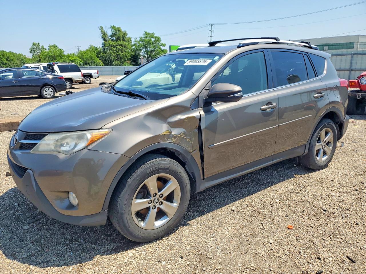 2015 Toyota Rav4 Xle Gray vin: JTMRFREV1FD118008