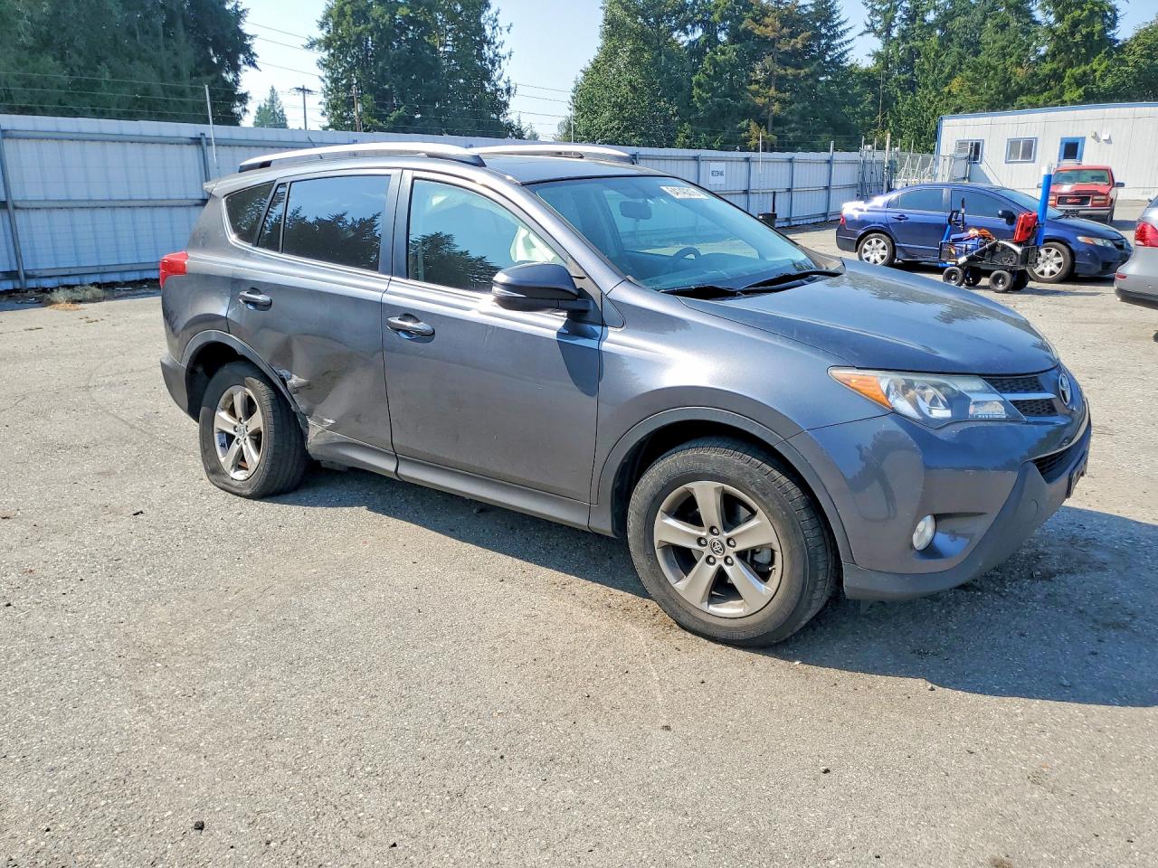 2015 Toyota Rav4 Xle Серый vin: JTMRFREV1FD120907
