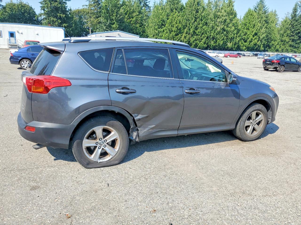 2015 Toyota Rav4 Xle Серый vin: JTMRFREV1FD120907