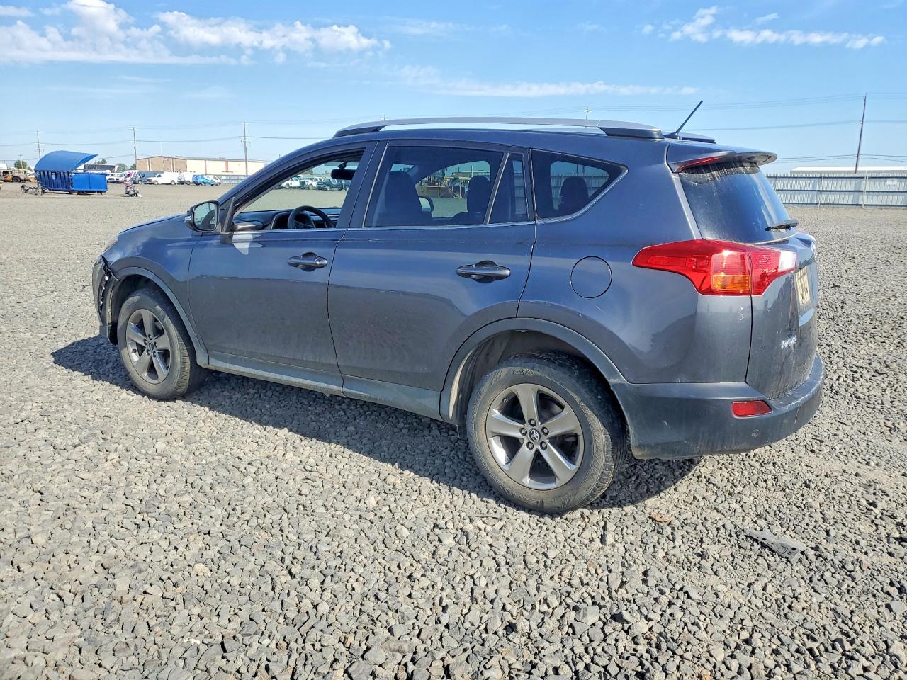 2015 Toyota Rav4 Xle Gray vin: JTMRFREV1FD126996