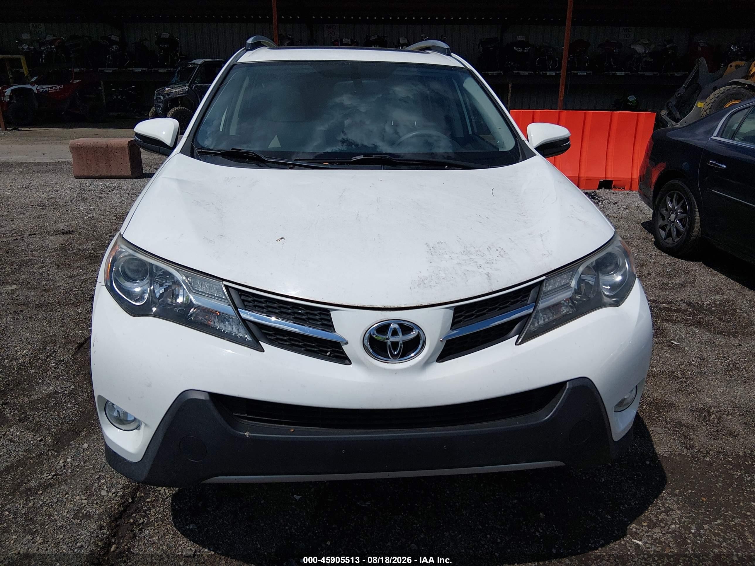 2015 Toyota Rav4 Xle White vin: JTMRFREV1FD153390