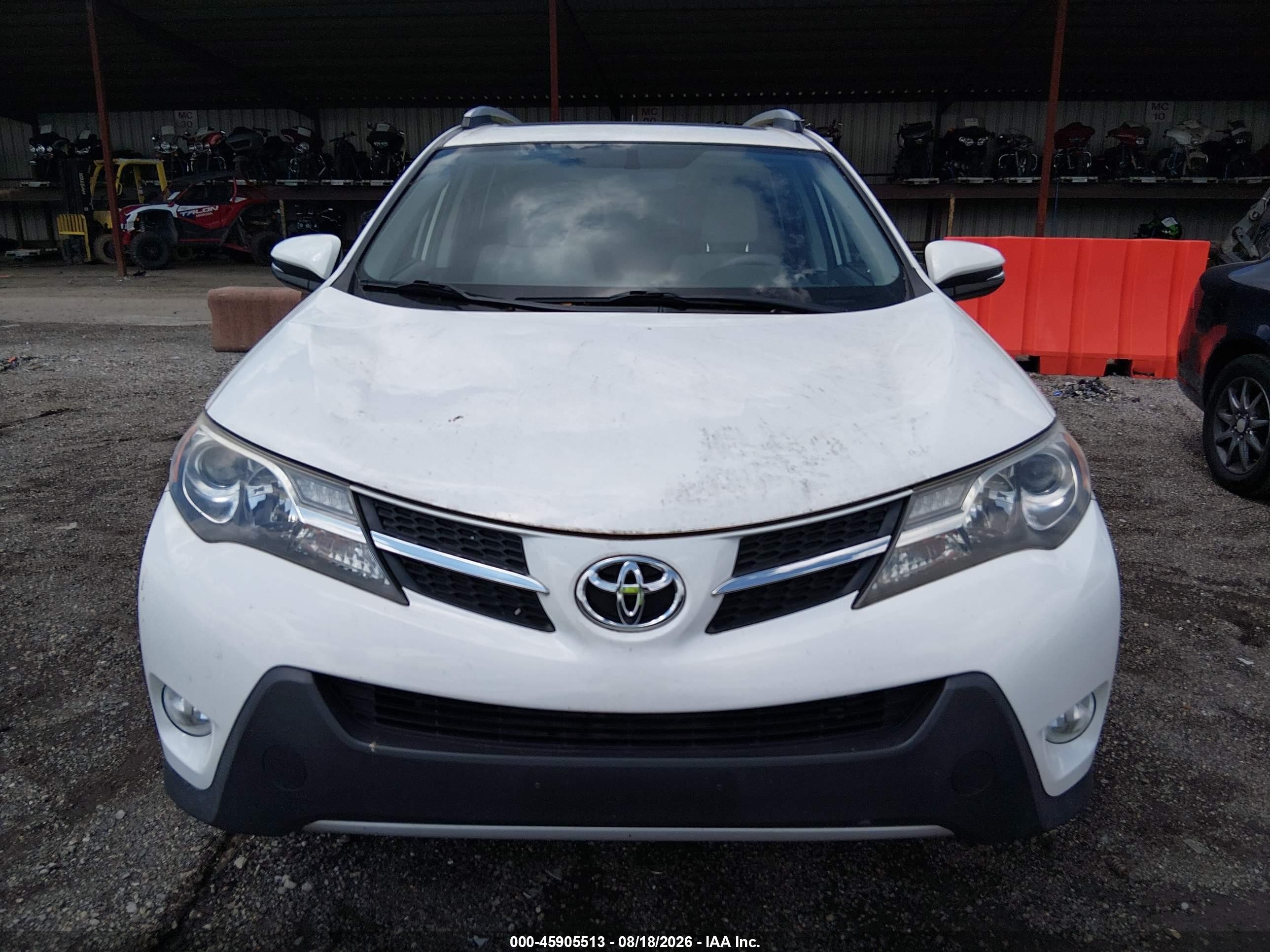 2015 Toyota Rav4 Xle White vin: JTMRFREV1FD153390
