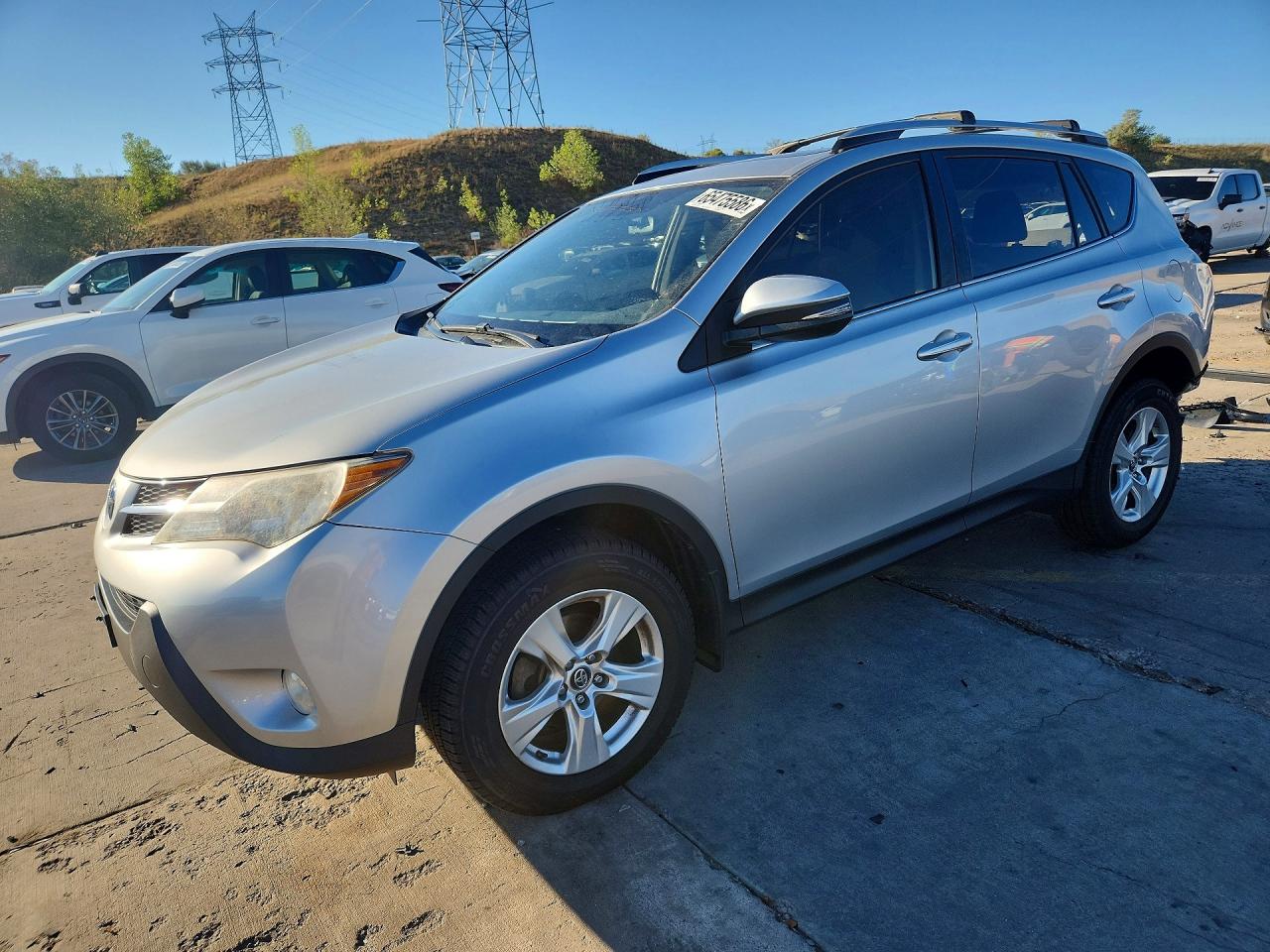 2015 Toyota Rav4 Xle Silver vin: JTMRFREV1FD159853