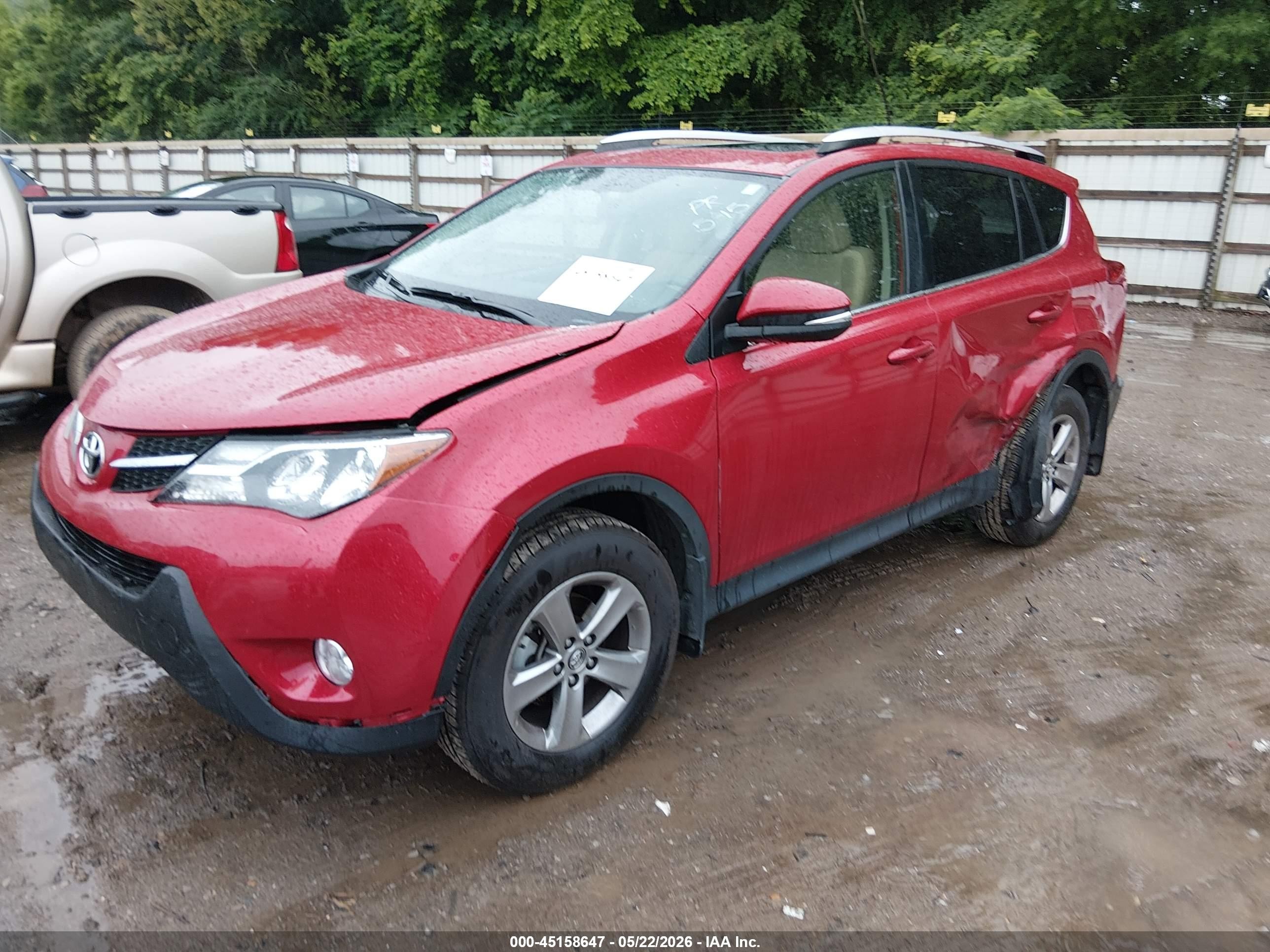 2015 Toyota Rav4 Xle Red vin: JTMRFREV1FJ036829