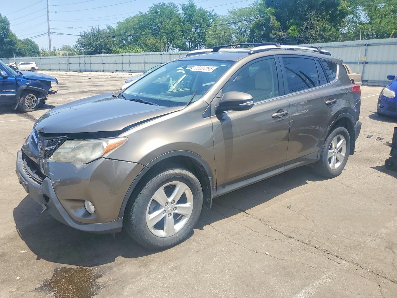 2013 Toyota Rav4 Xle Gray vin: JTMRFREV2D5012366