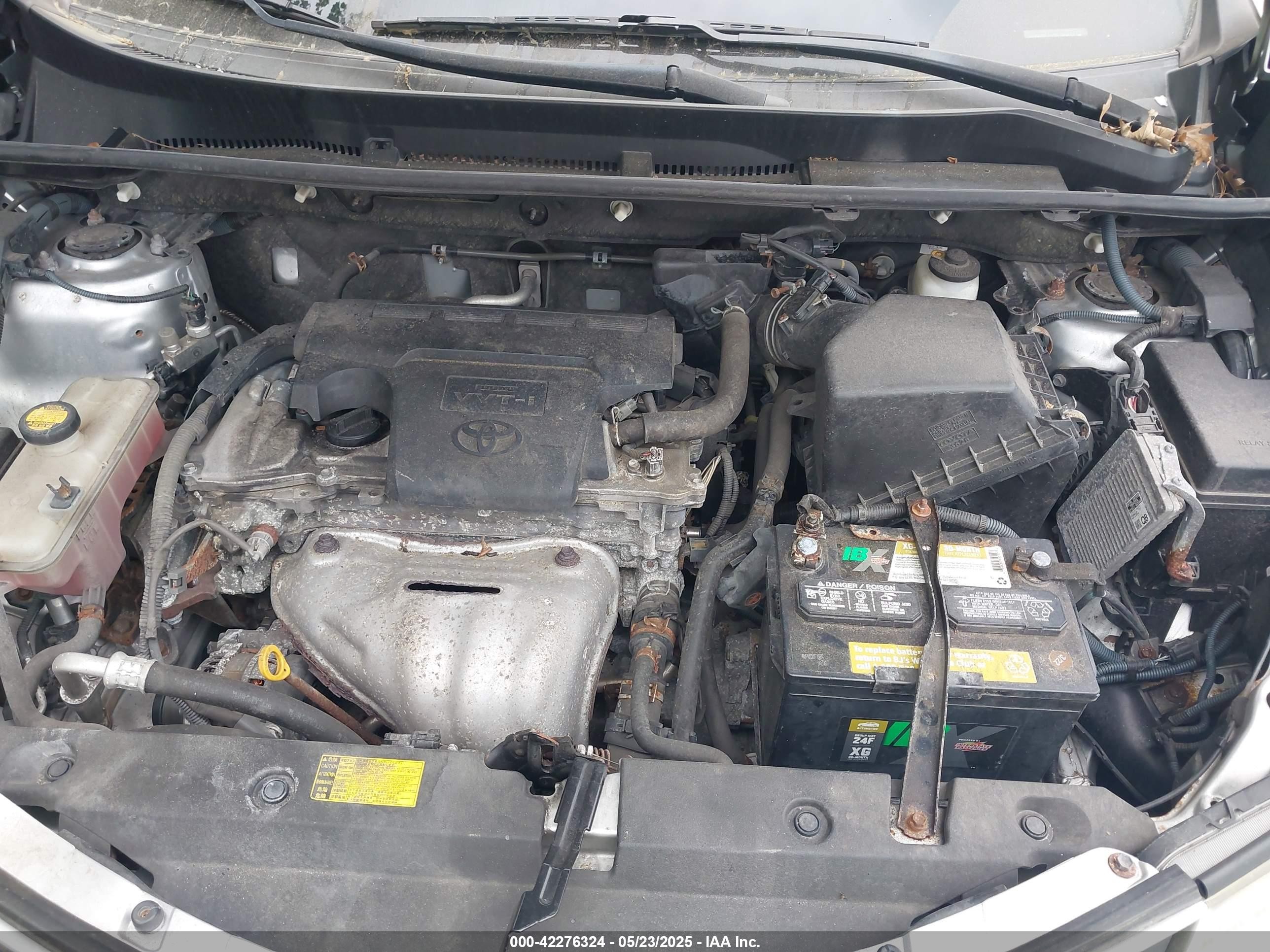 2013 Toyota Rav4 Xle Silver vin: JTMRFREV2D5026834
