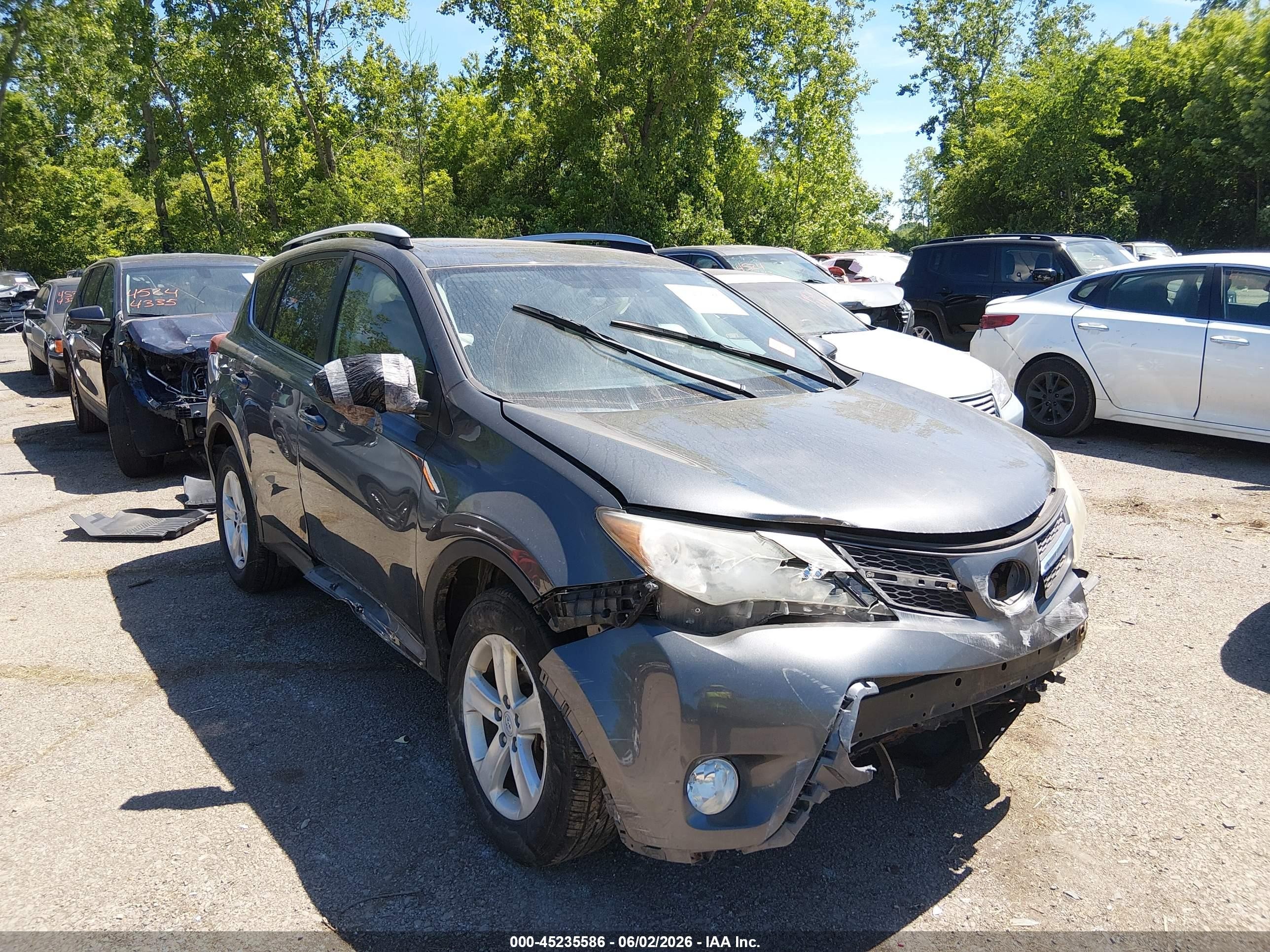 2013 Toyota Rav4 Xle Gray vin: JTMRFREV2DD004774
