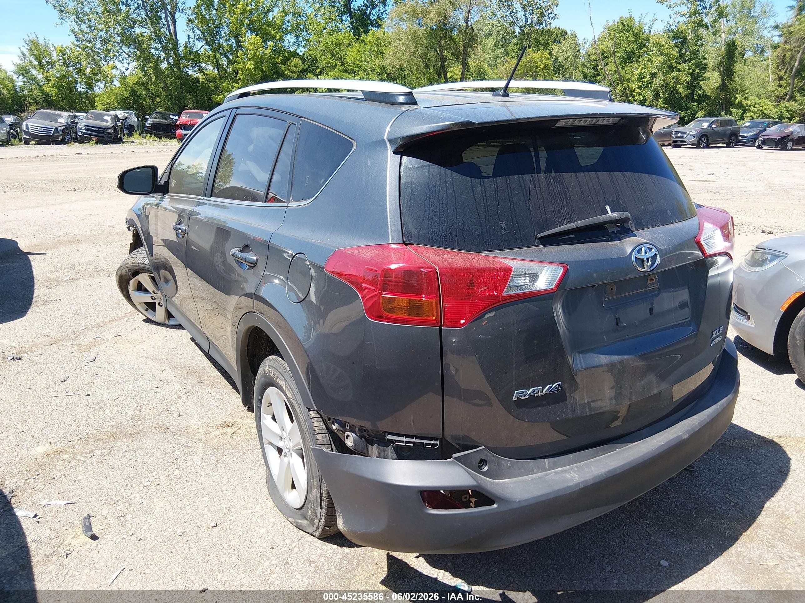 2013 Toyota Rav4 Xle Gray vin: JTMRFREV2DD004774