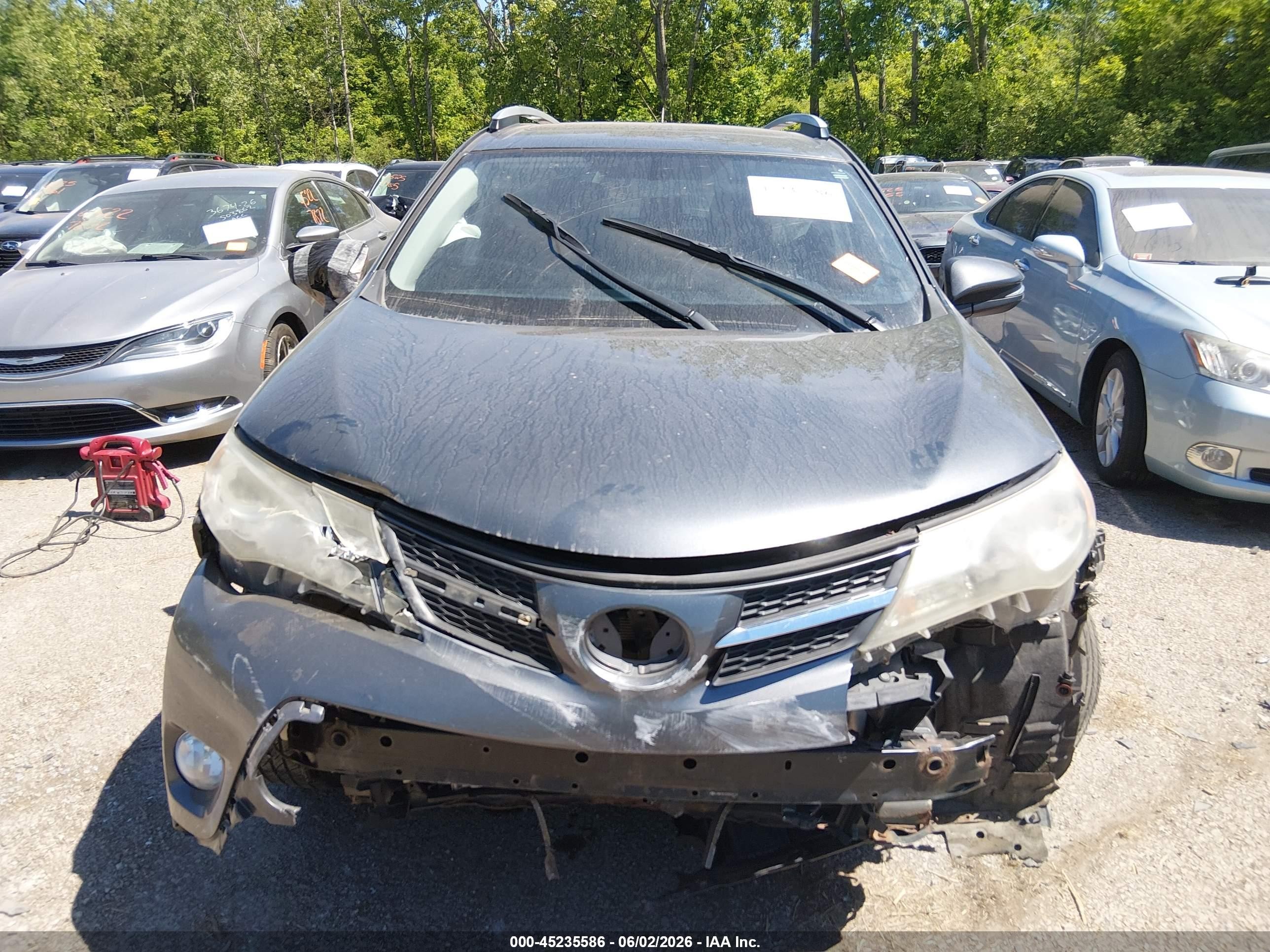 2013 Toyota Rav4 Xle Gray vin: JTMRFREV2DD004774