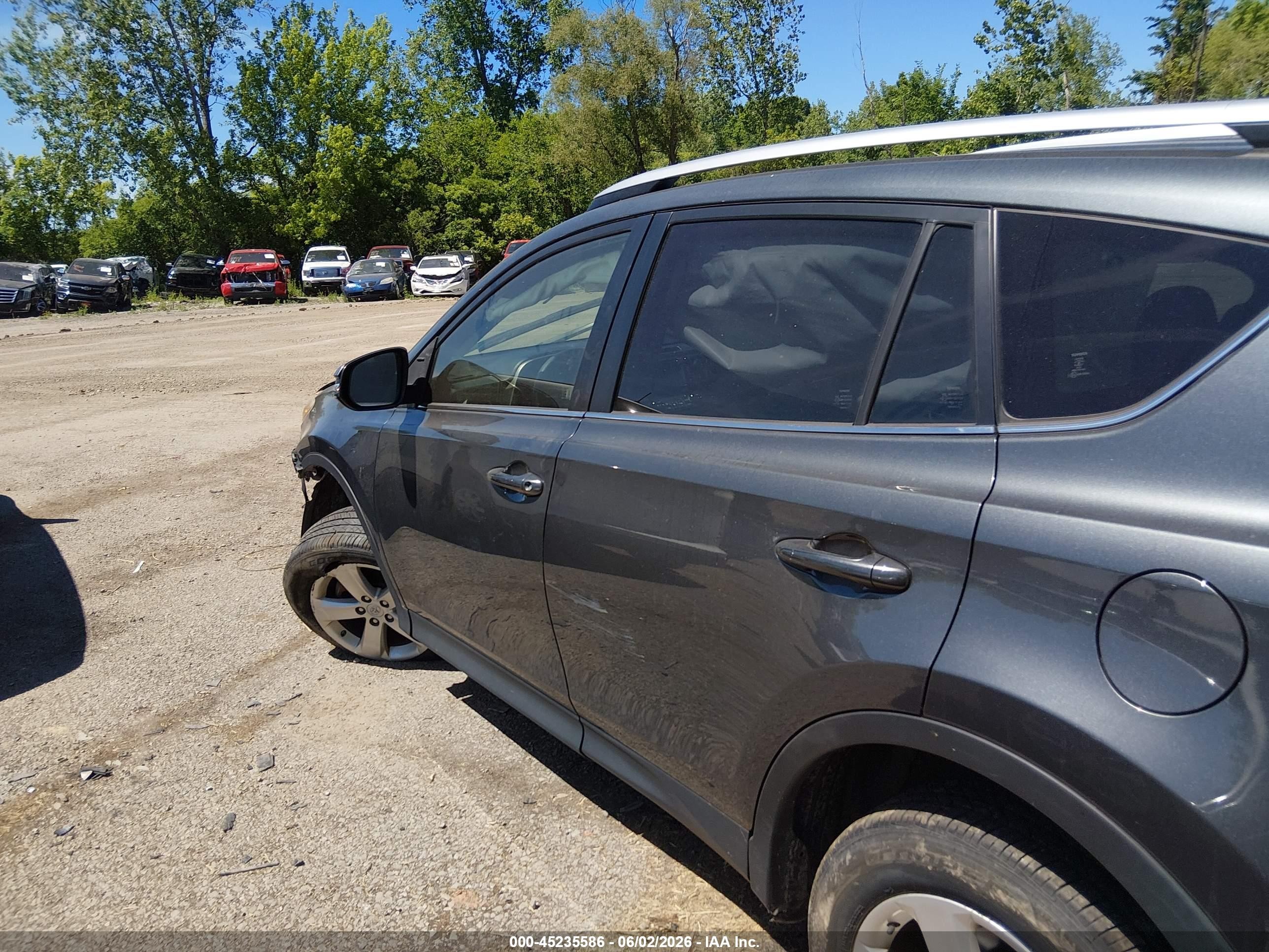 2013 Toyota Rav4 Xle Gray vin: JTMRFREV2DD004774