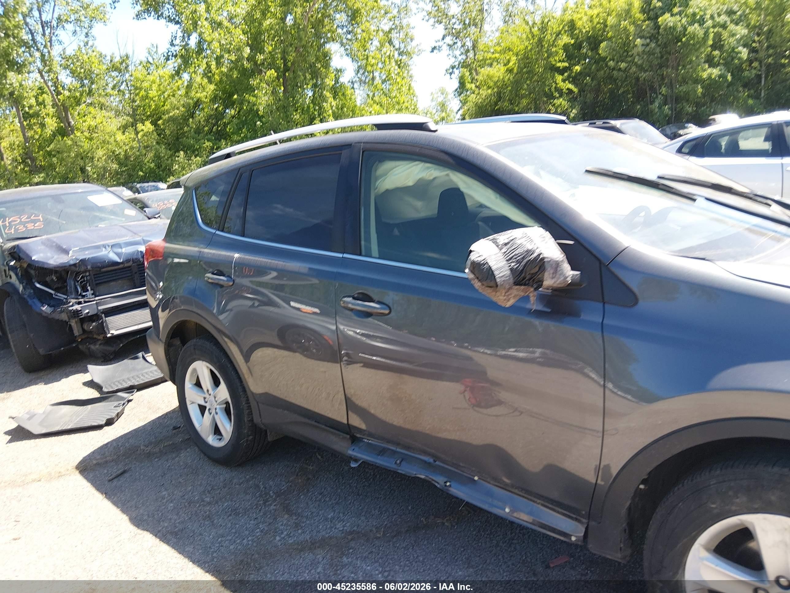 2013 Toyota Rav4 Xle Gray vin: JTMRFREV2DD004774