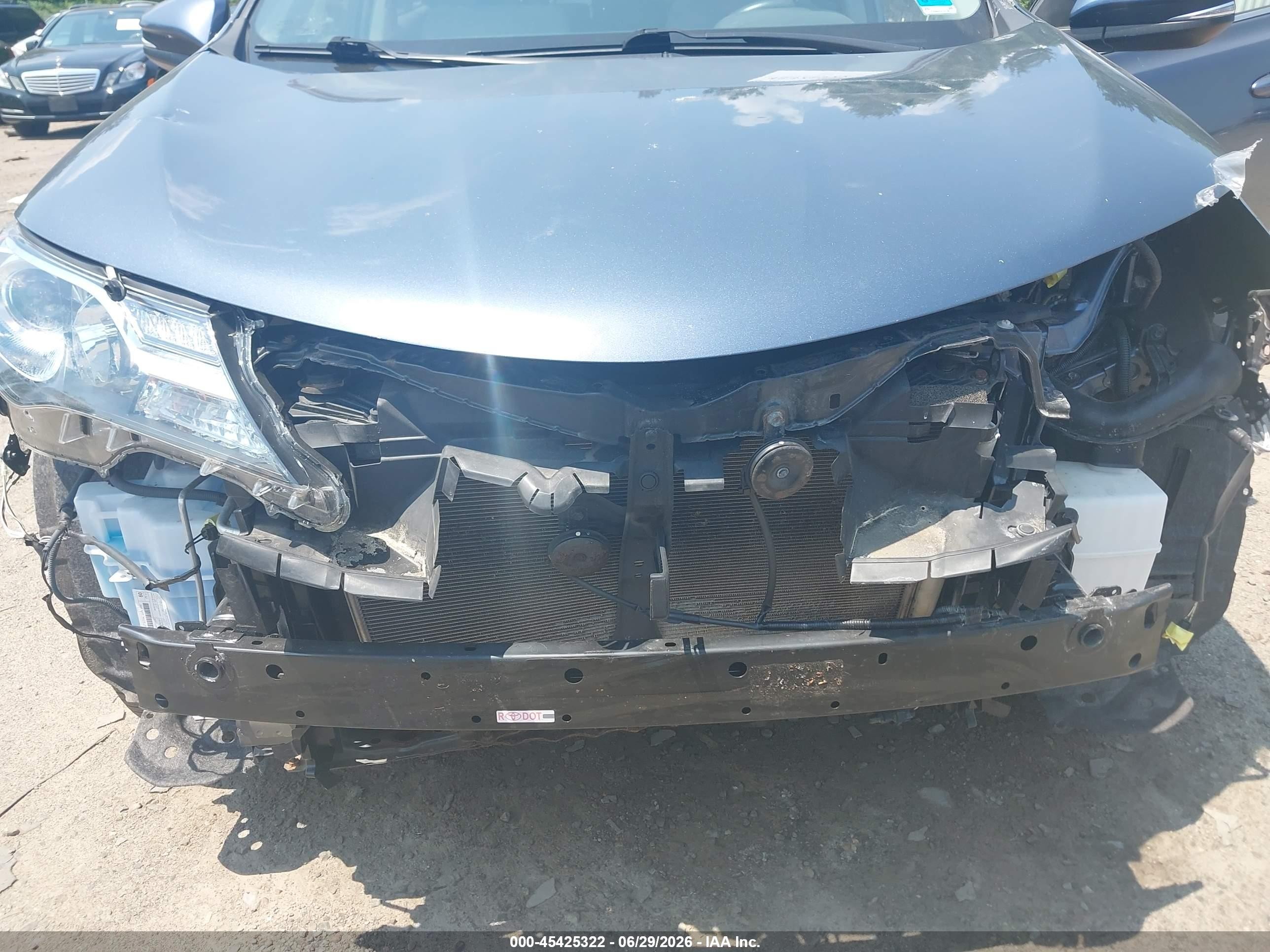 2013 Toyota Rav4 Xle Light Blue vin: JTMRFREV2DD015032