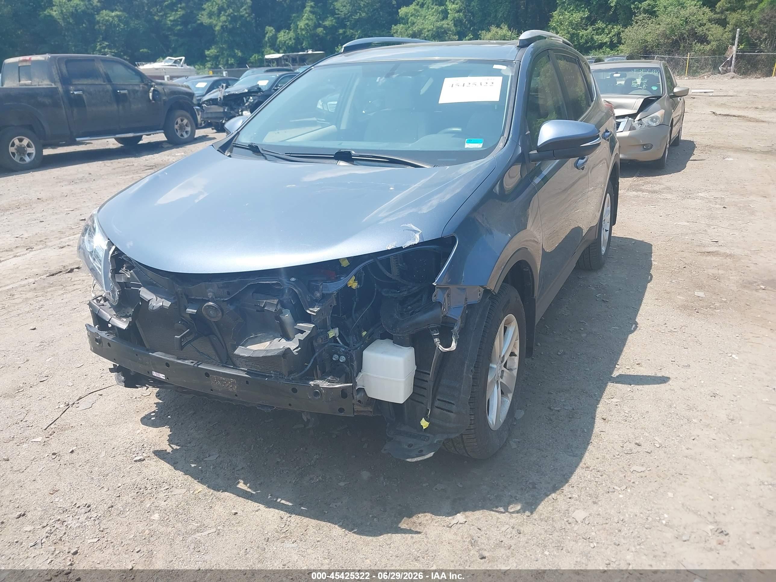 2013 Toyota Rav4 Xle Light Blue vin: JTMRFREV2DD015032