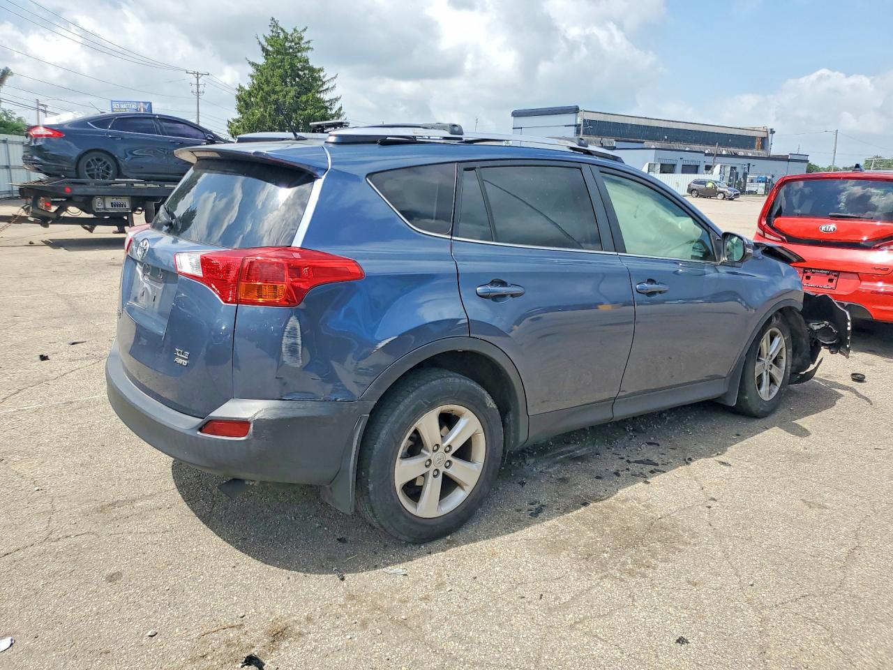 2013 Toyota Rav4 Xle Blue vin: JTMRFREV2DD025642