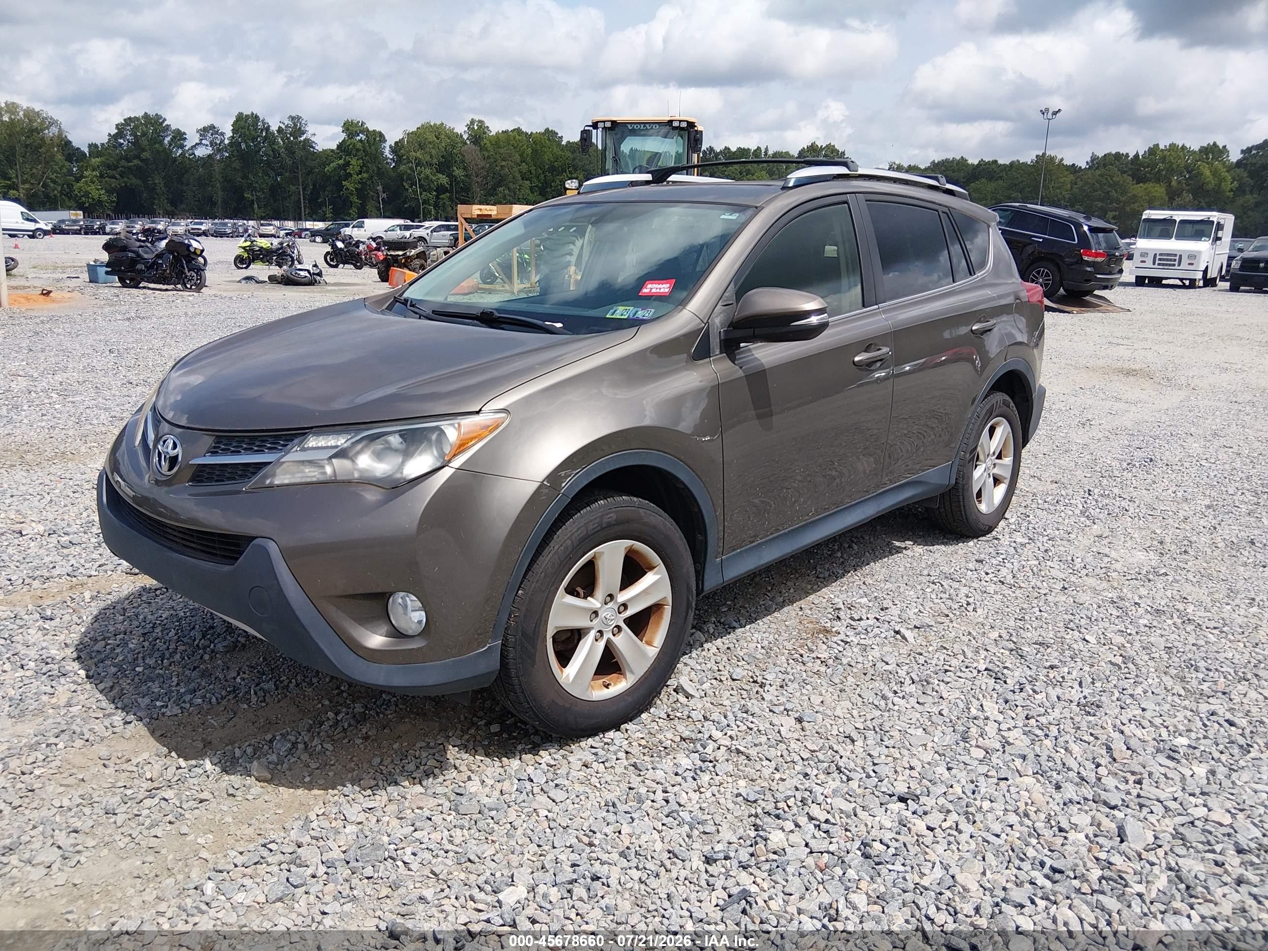 2013 Toyota Rav4 Xle Коричневый vin: JTMRFREV2DD028380