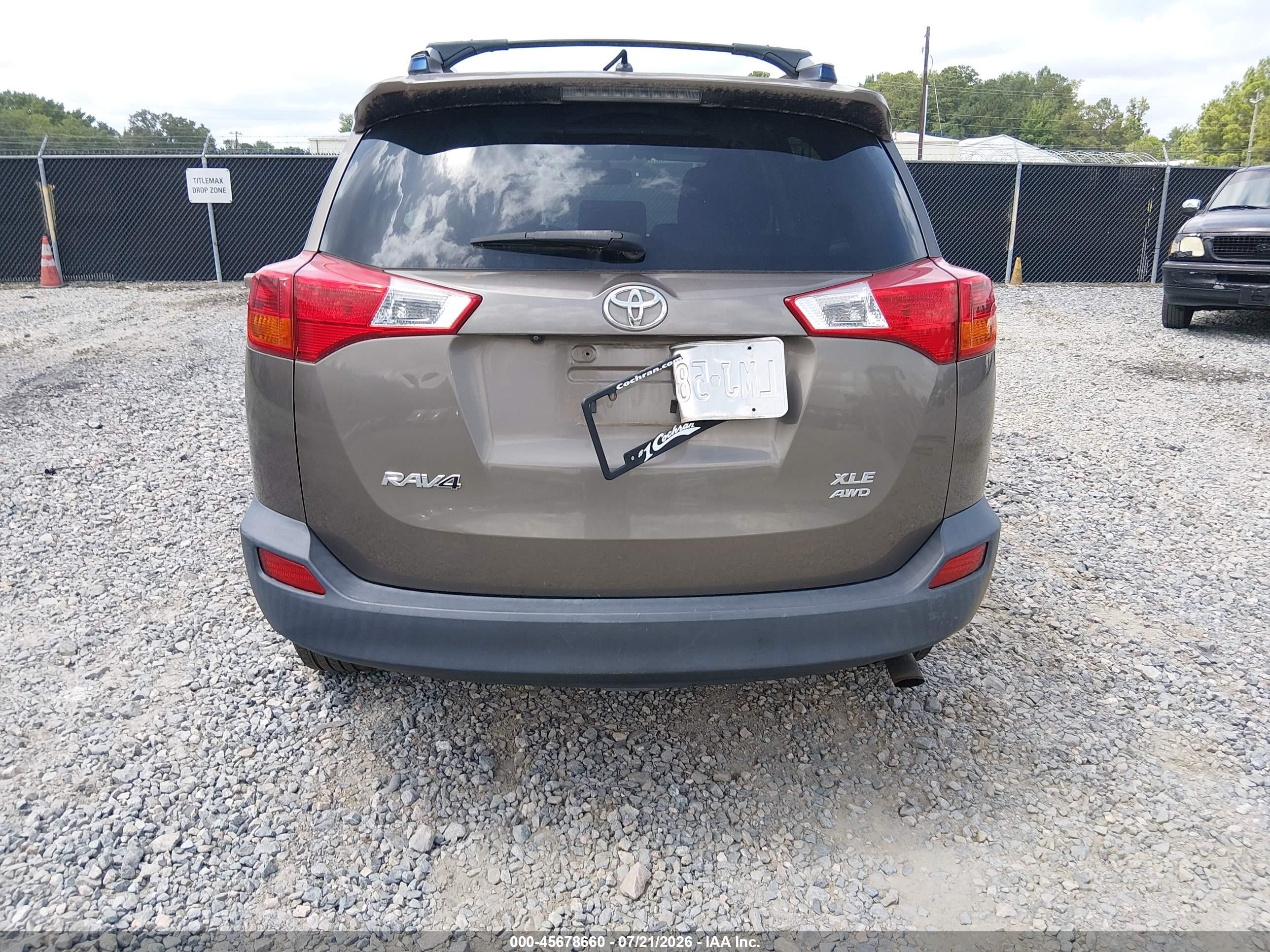 2013 Toyota Rav4 Xle Коричневый vin: JTMRFREV2DD028380
