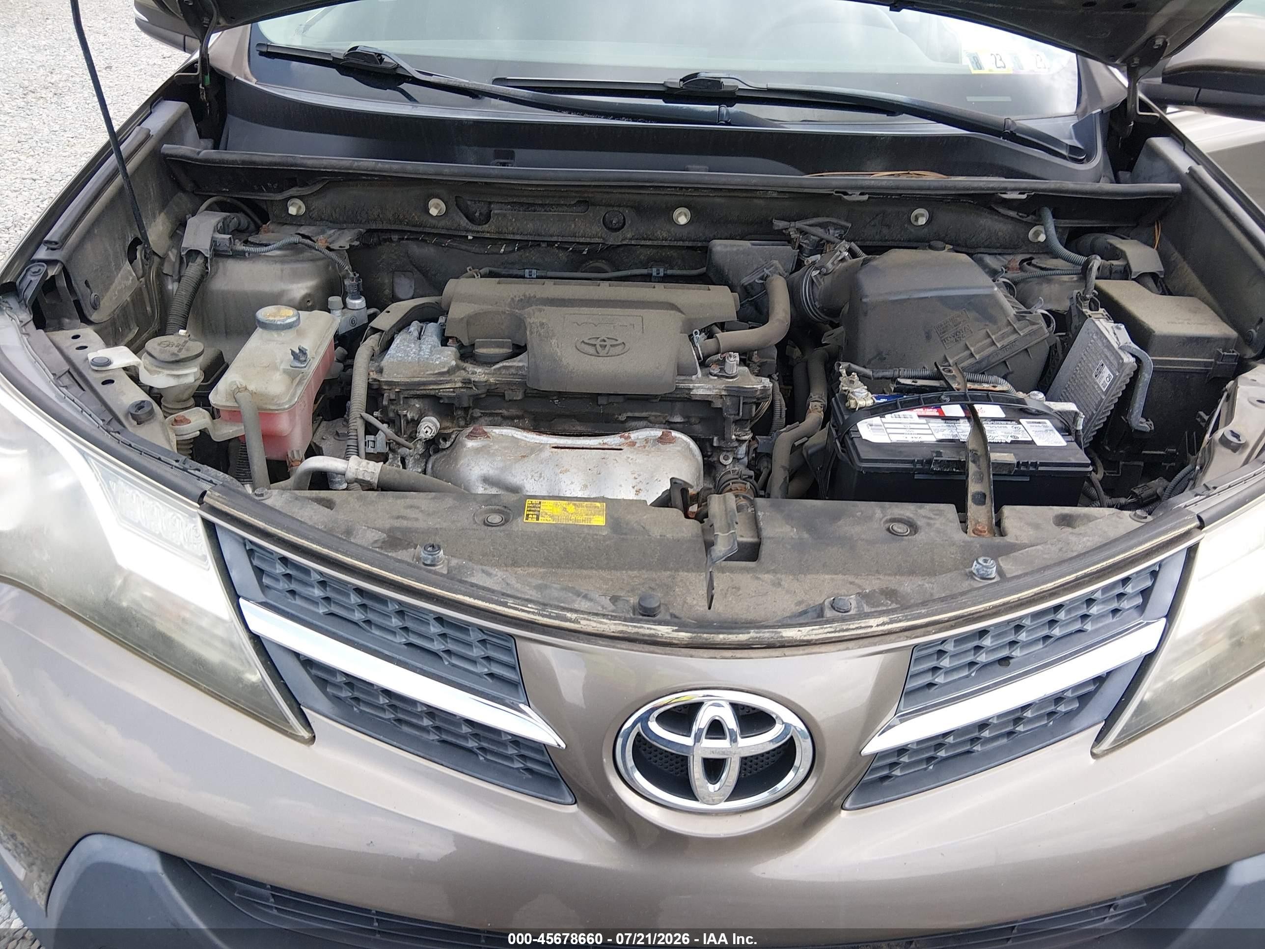 2013 Toyota Rav4 Xle Коричневый vin: JTMRFREV2DD028380