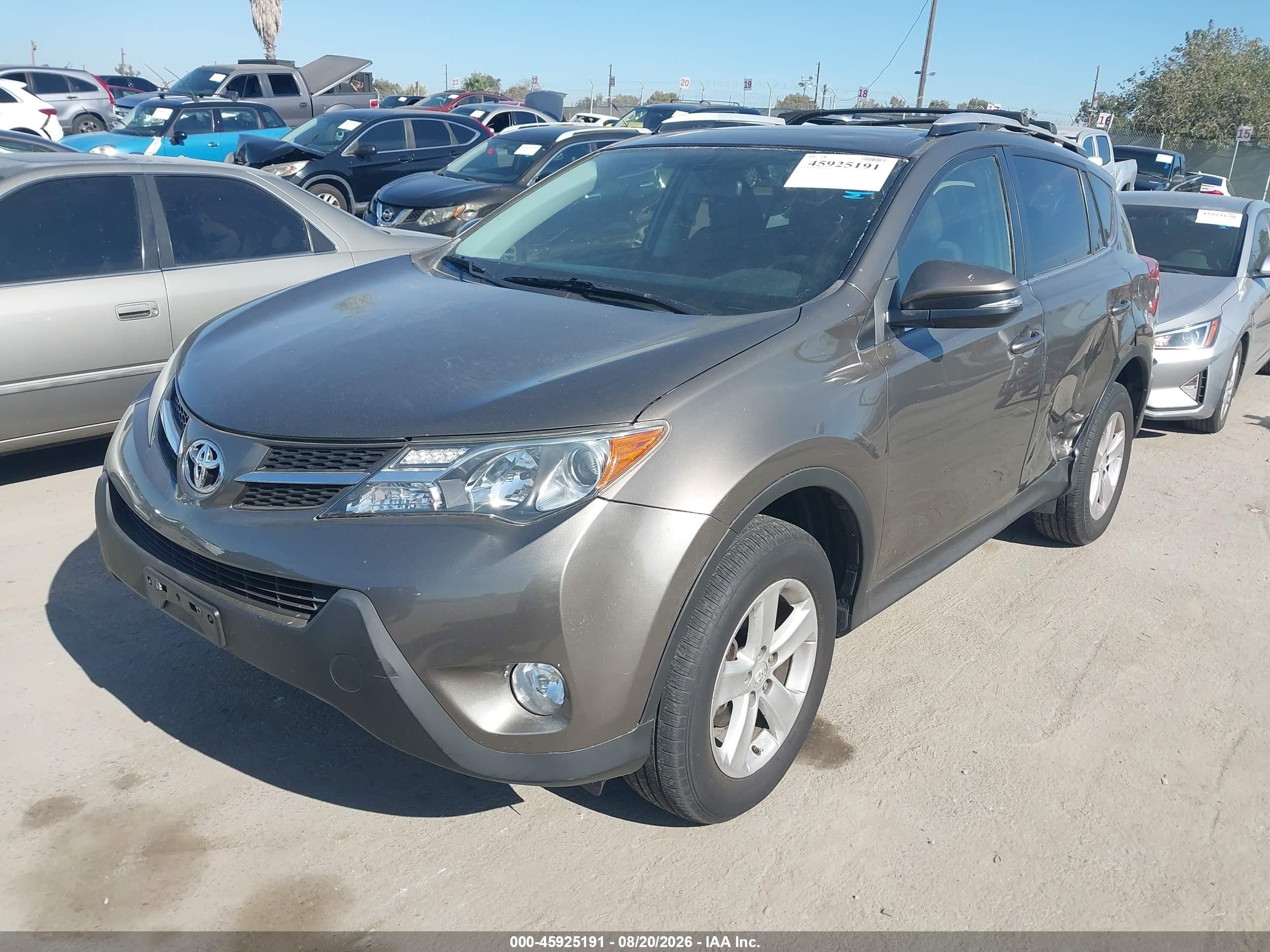 2013 Toyota Rav4 Xle Gray vin: JTMRFREV2DD029108