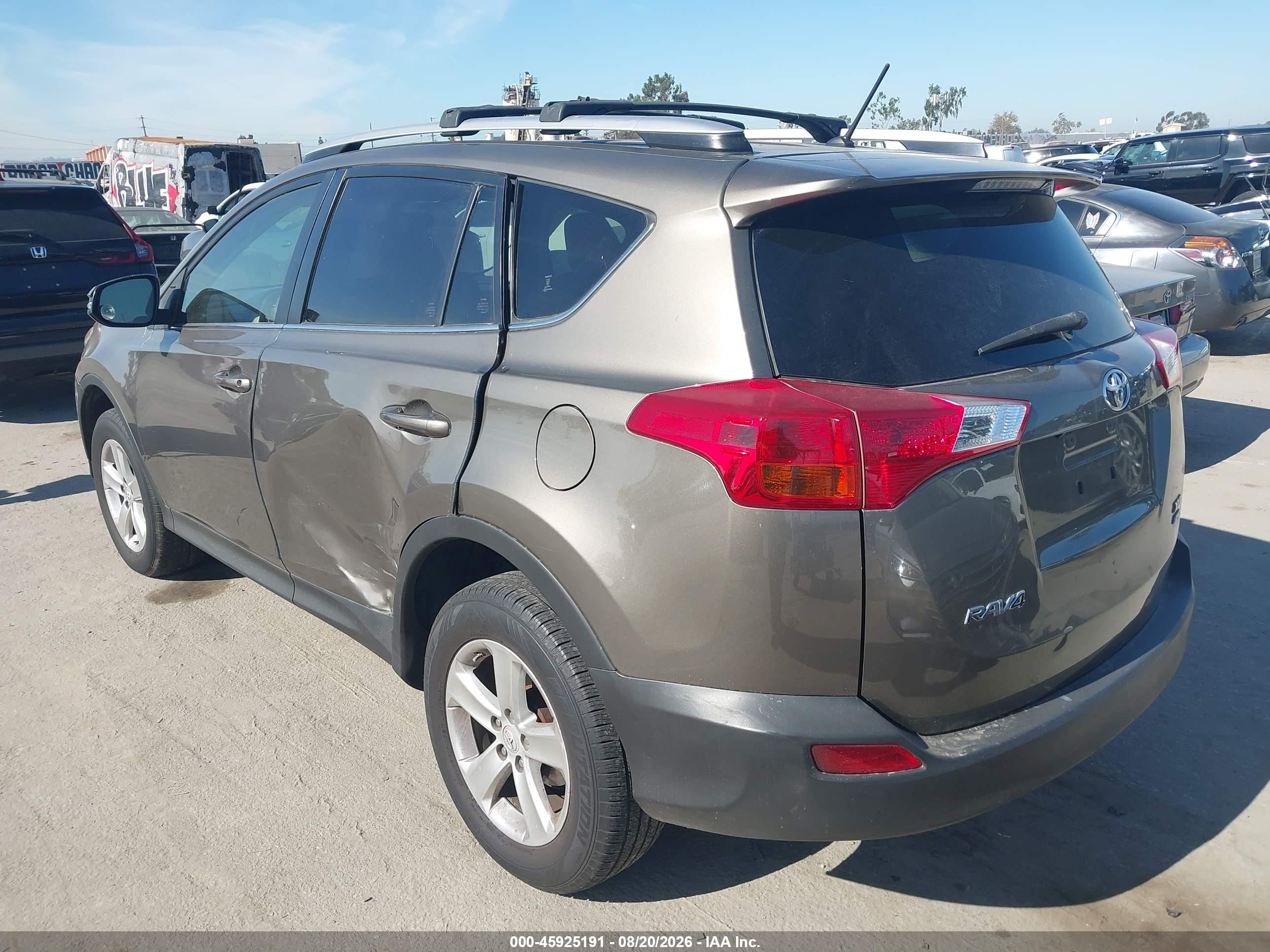 2013 Toyota Rav4 Xle Gray vin: JTMRFREV2DD029108
