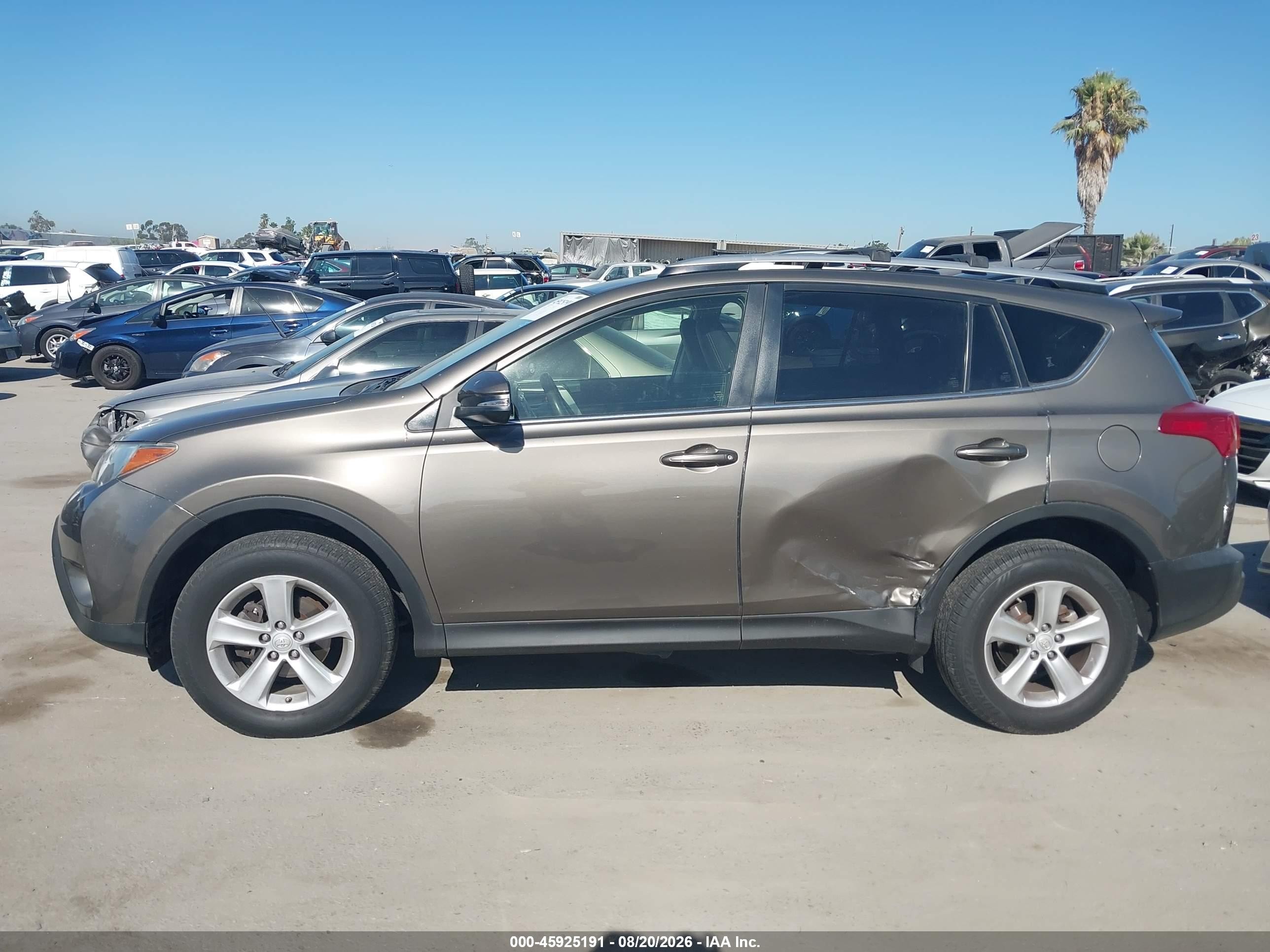 2013 Toyota Rav4 Xle Gray vin: JTMRFREV2DD029108