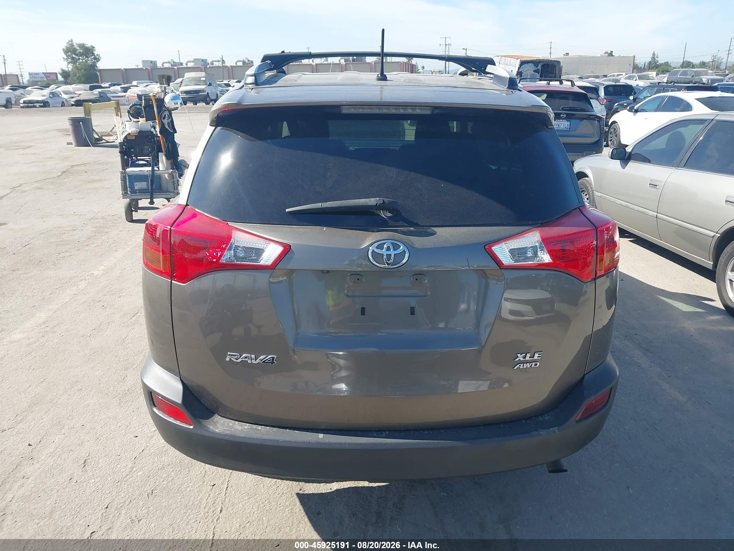 2013 Toyota Rav4 Xle Gray vin: JTMRFREV2DD029108