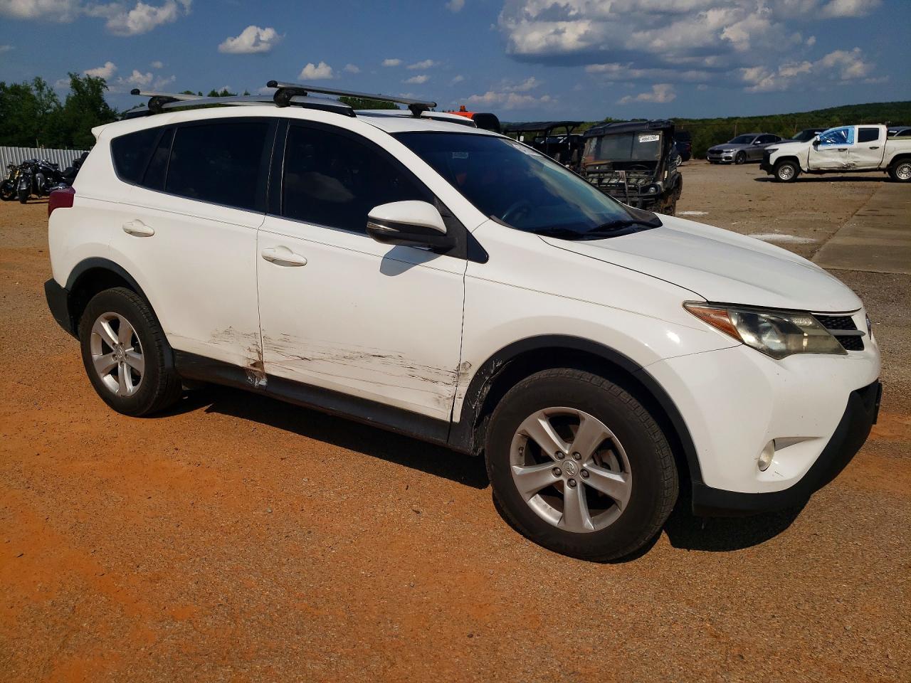 2013 Toyota Rav4 Xle White vin: JTMRFREV2DD035524