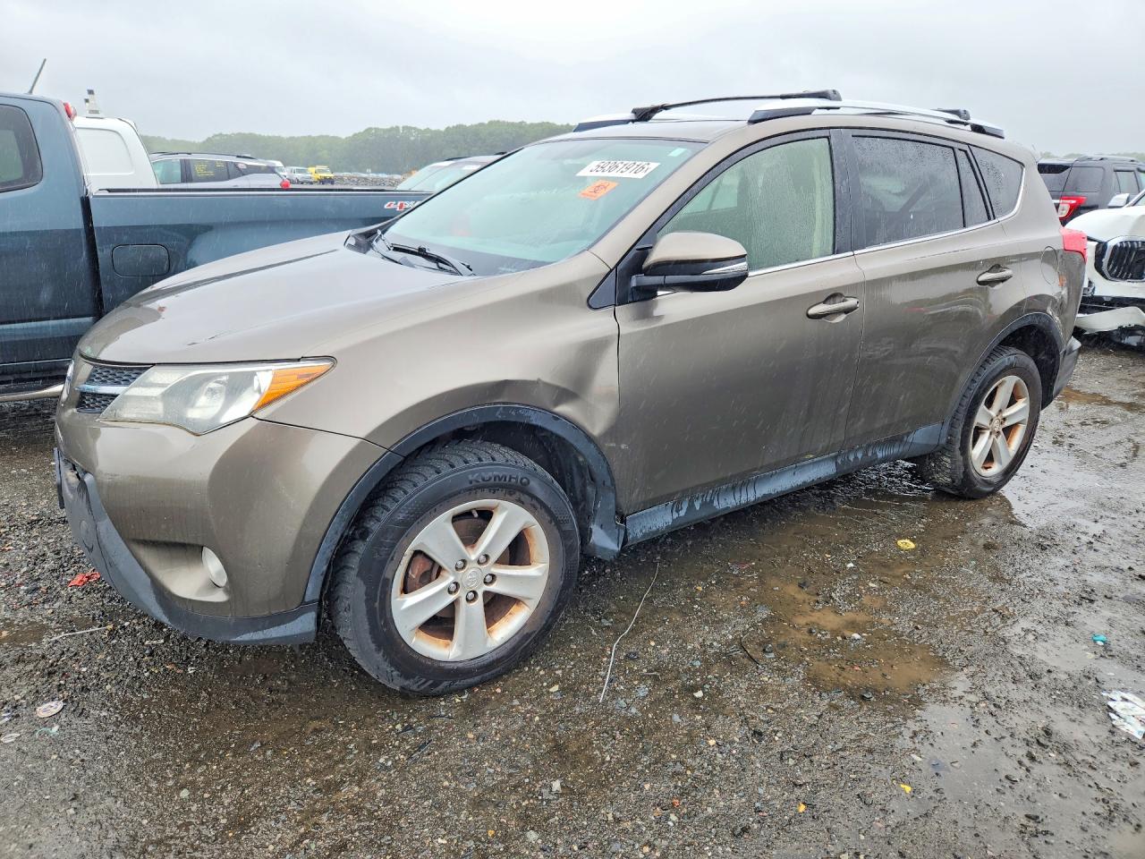 2014 Toyota Rav4 Xle Brown vin: JTMRFREV2ED066015
