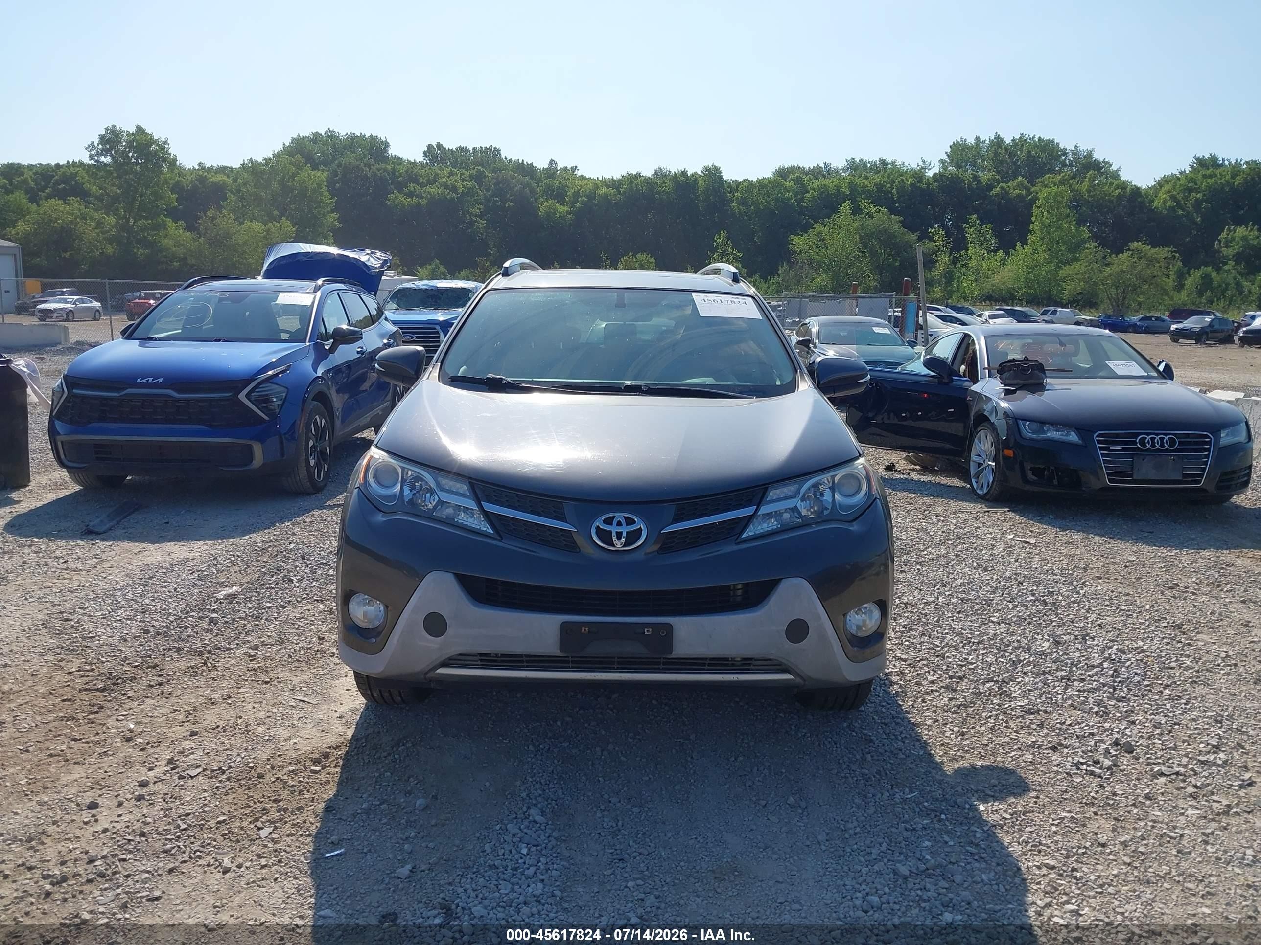 2015 Toyota Rav4 Xle Green vin: JTMRFREV2FD115408