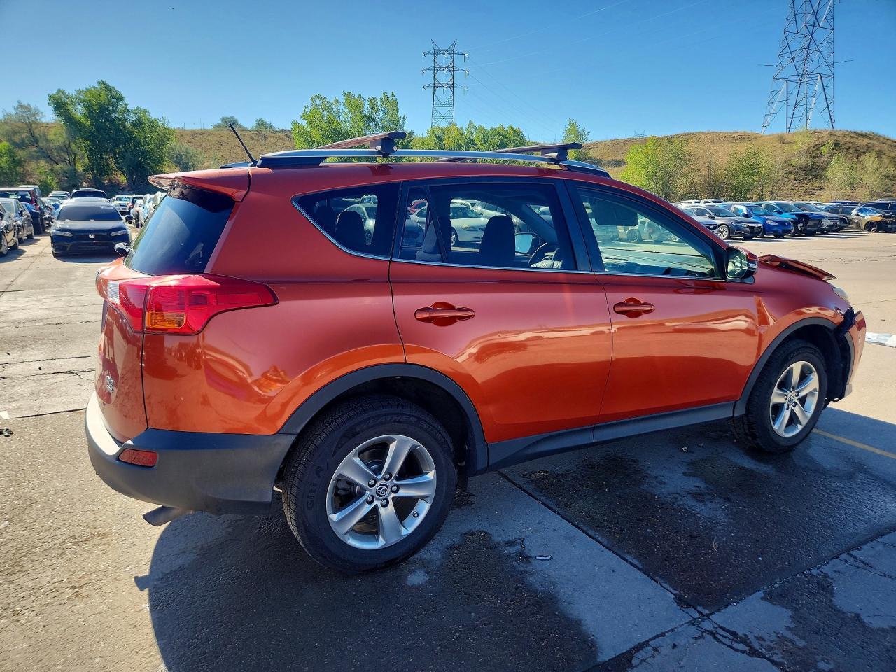 2015 Toyota Rav4 Xle Orange vin: JTMRFREV2FD130135