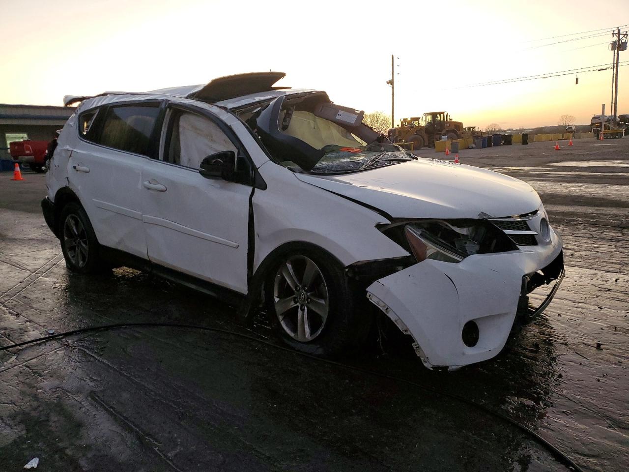 2015 Toyota Rav4 Xle White vin: JTMRFREV2FD167301