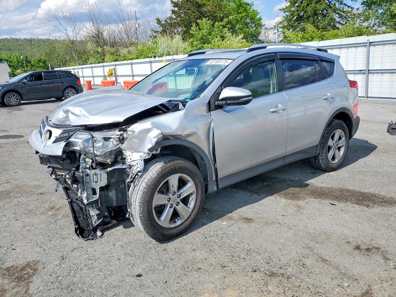 2013 Toyota Rav4 Xle Silver vin: JTMRFREV3D5000498