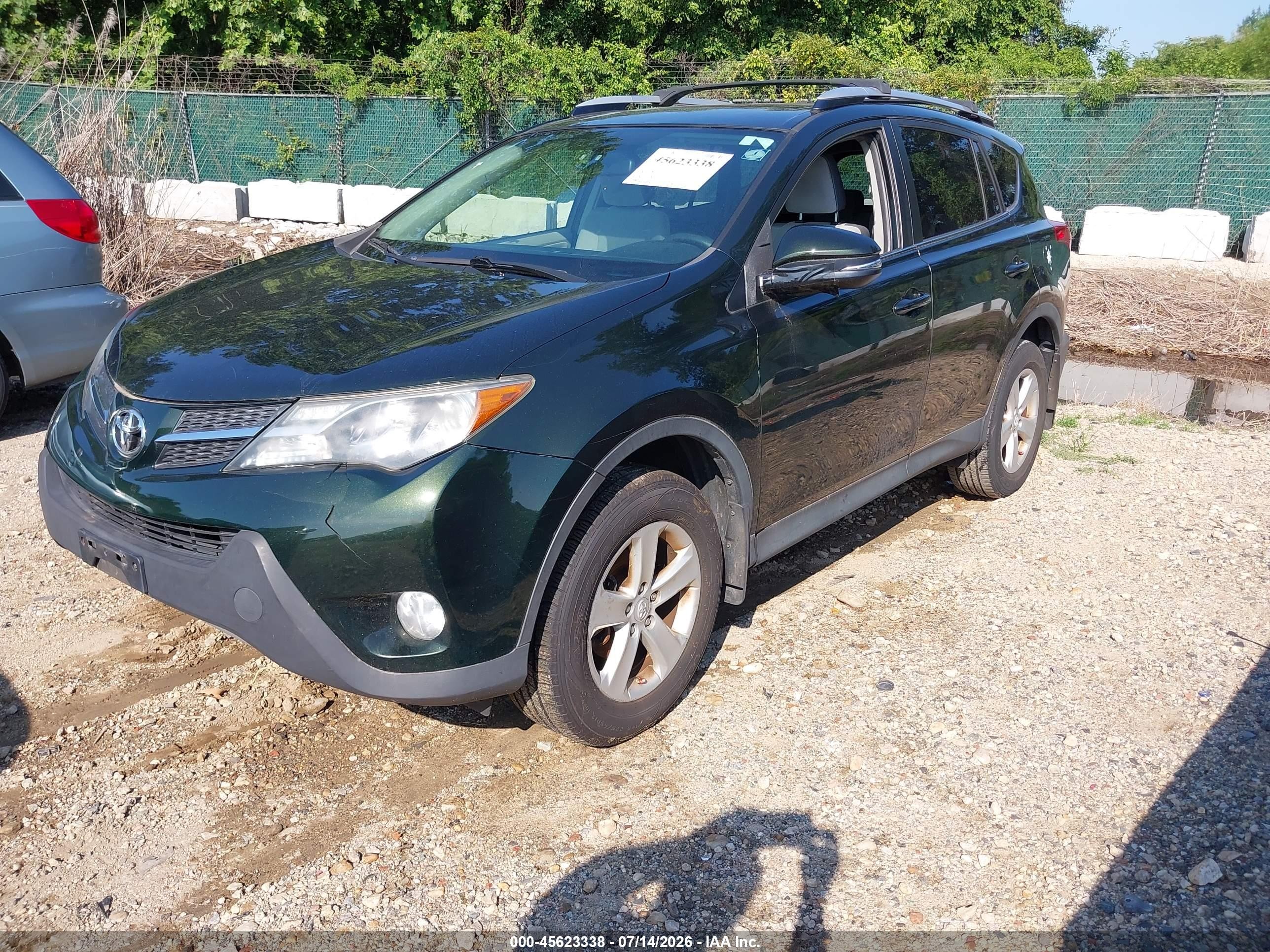 2013 Toyota Rav4 Xle Green vin: JTMRFREV3D5015566