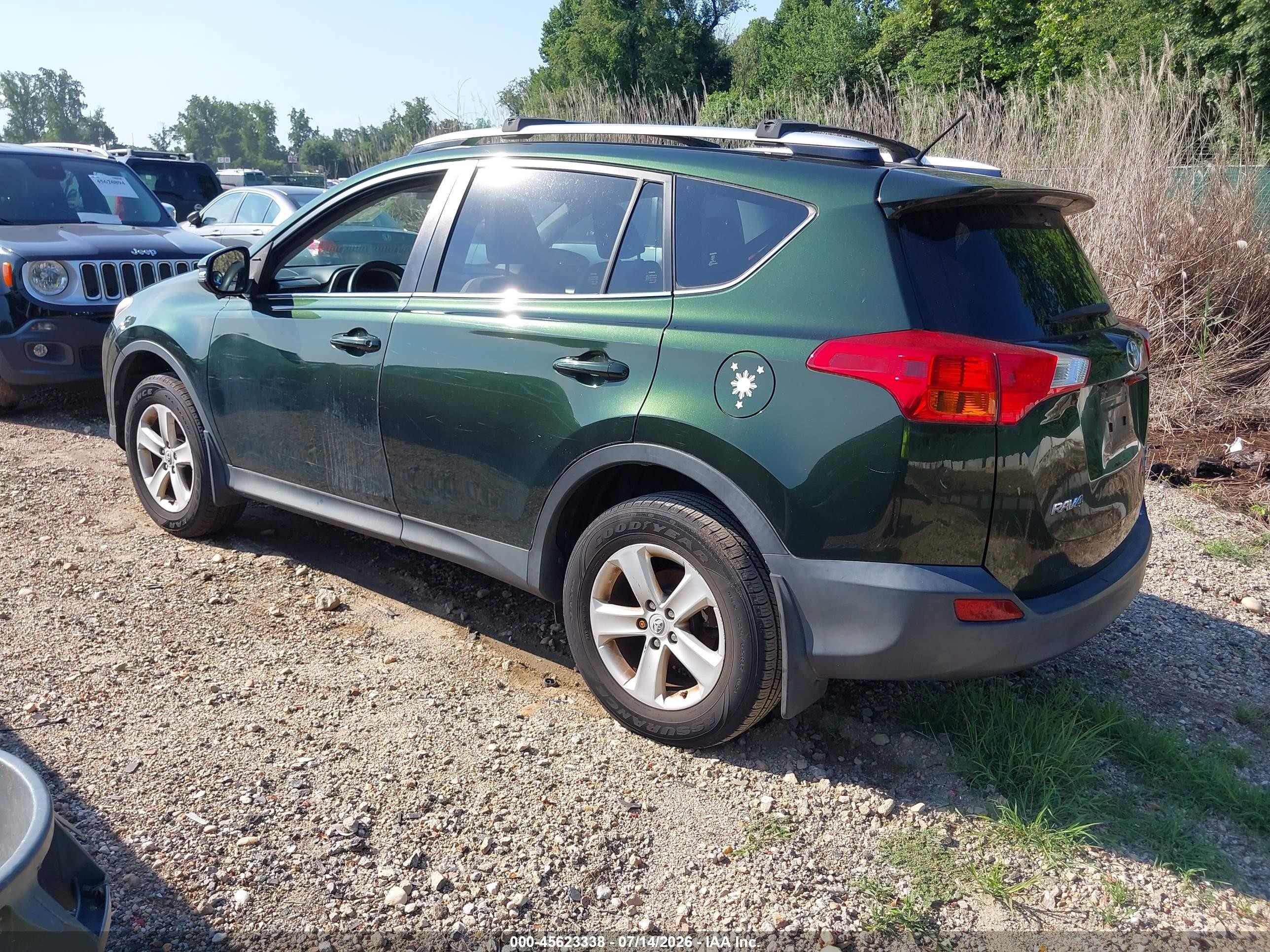 2013 Toyota Rav4 Xle Green vin: JTMRFREV3D5015566