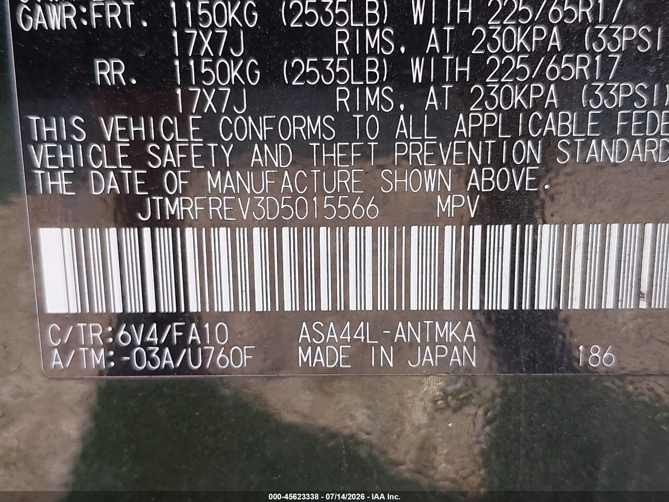 2013 Toyota Rav4 Xle Green vin: JTMRFREV3D5015566