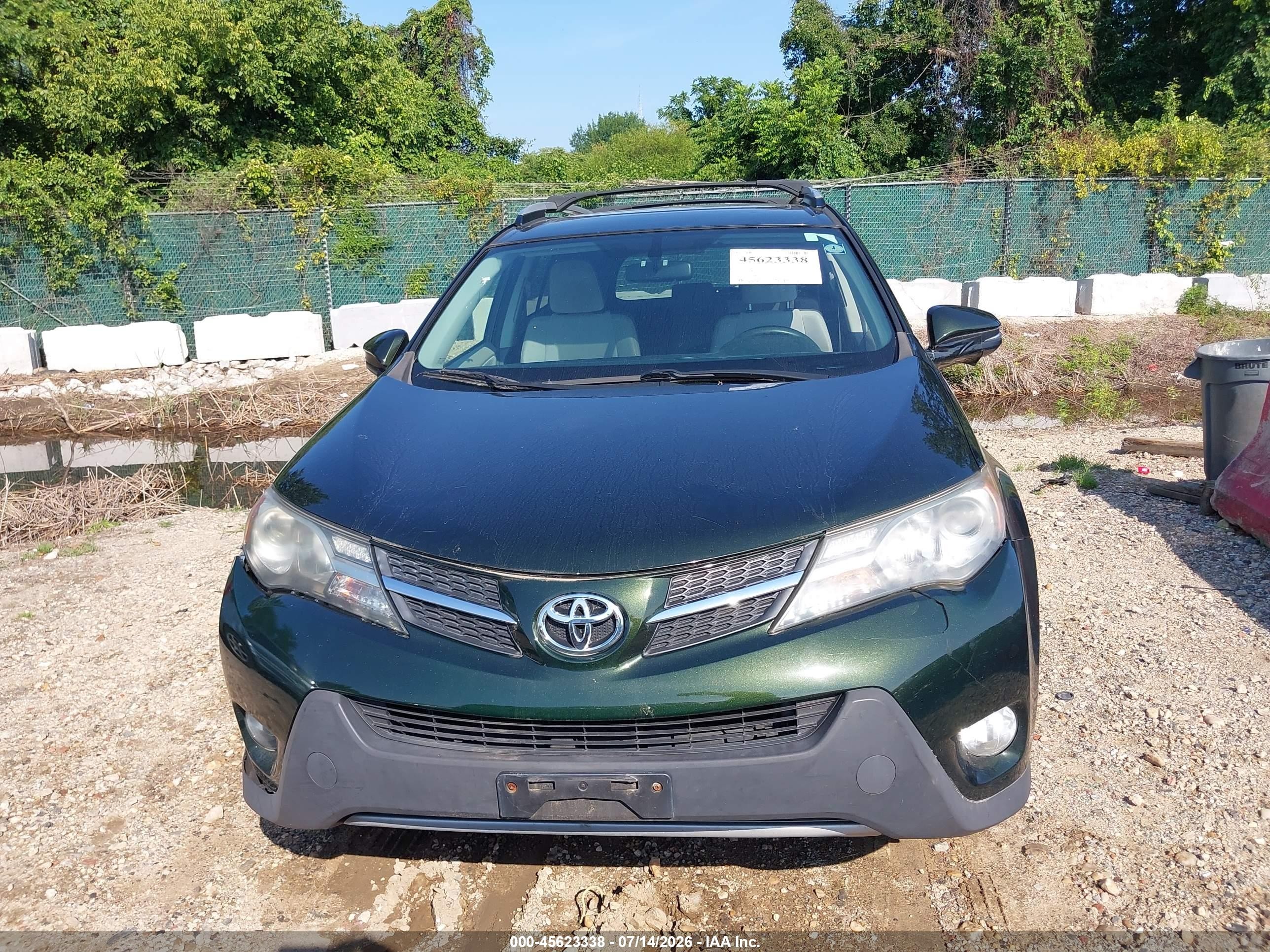 2013 Toyota Rav4 Xle Green vin: JTMRFREV3D5015566