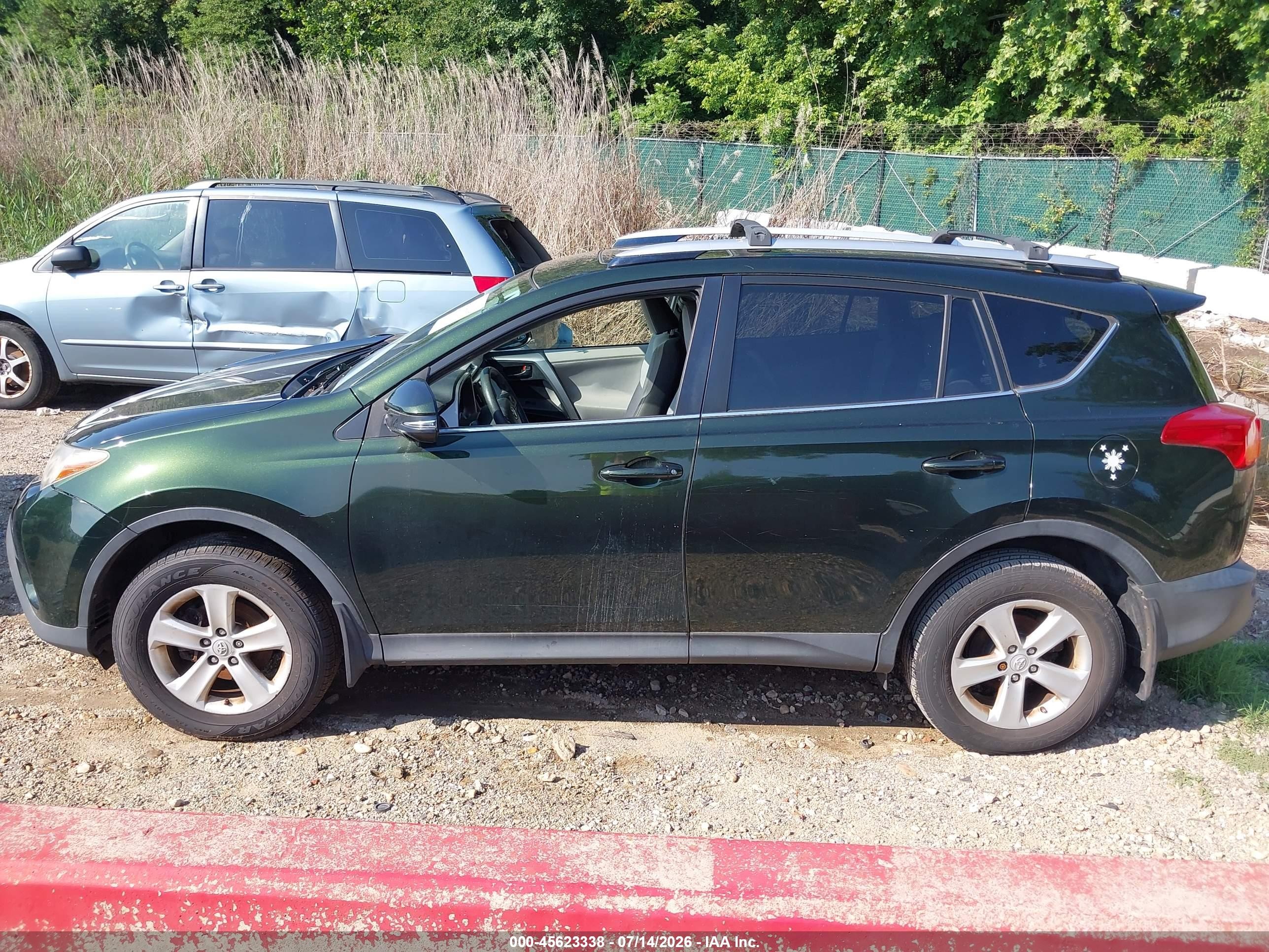 2013 Toyota Rav4 Xle Green vin: JTMRFREV3D5015566