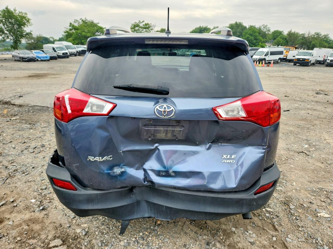 2013 Toyota Rav4 Xle Blue vin: JTMRFREV3D5017446