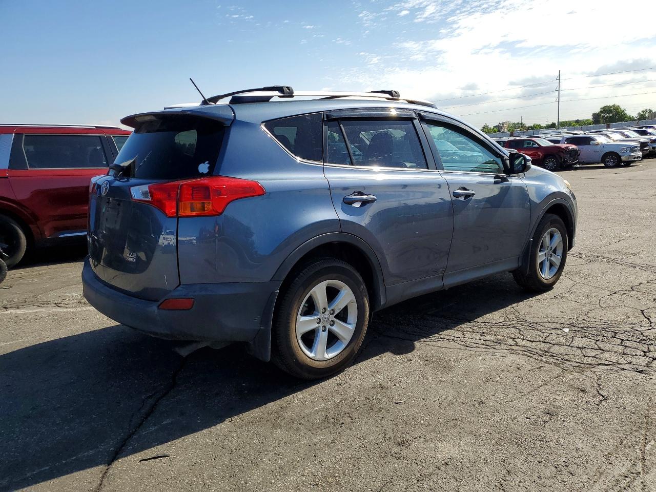2013 Toyota Rav4 Xle Blue vin: JTMRFREV3D5020234