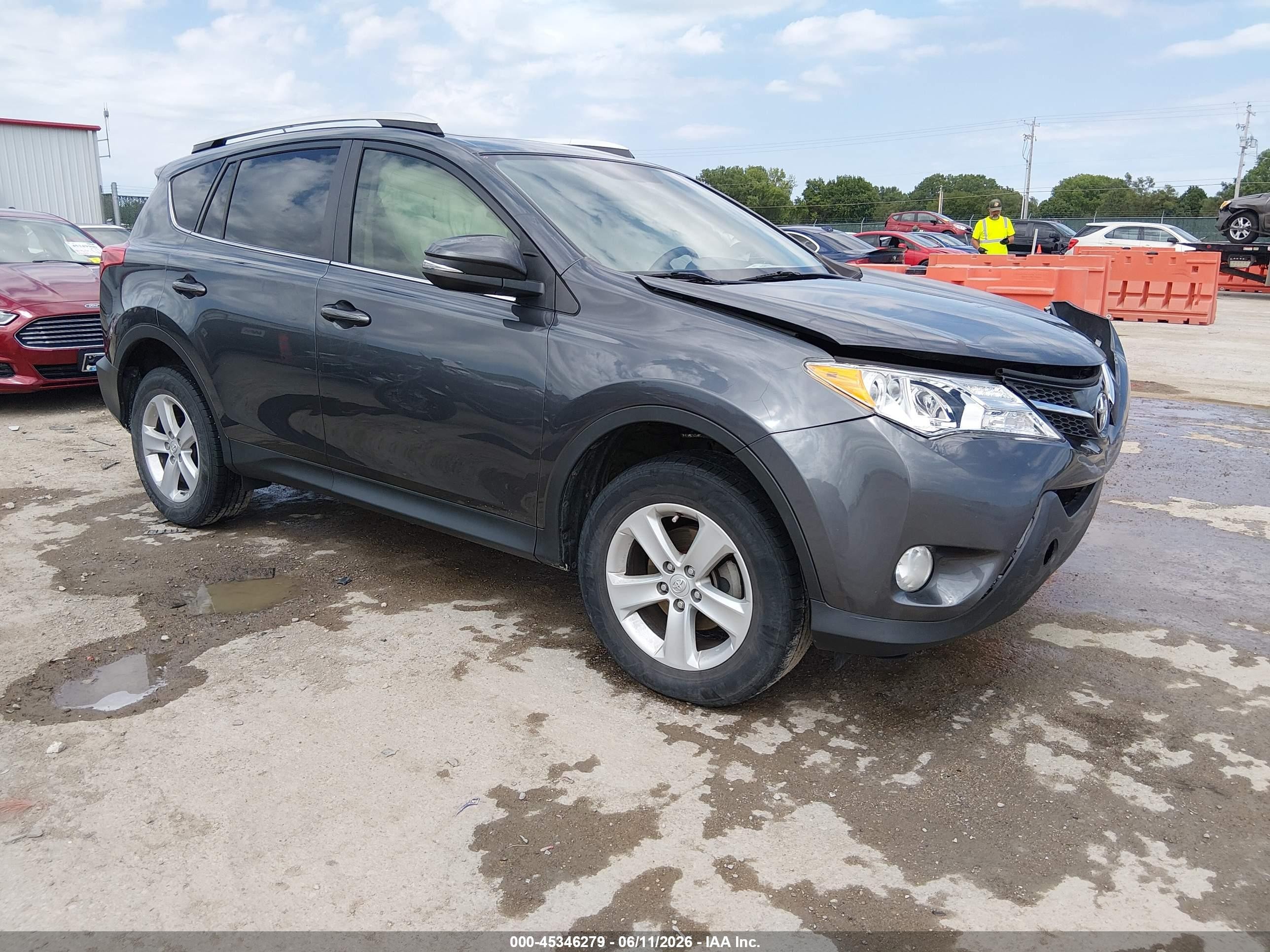 2013 Toyota Rav4 Xle Gray vin: JTMRFREV3DD003715