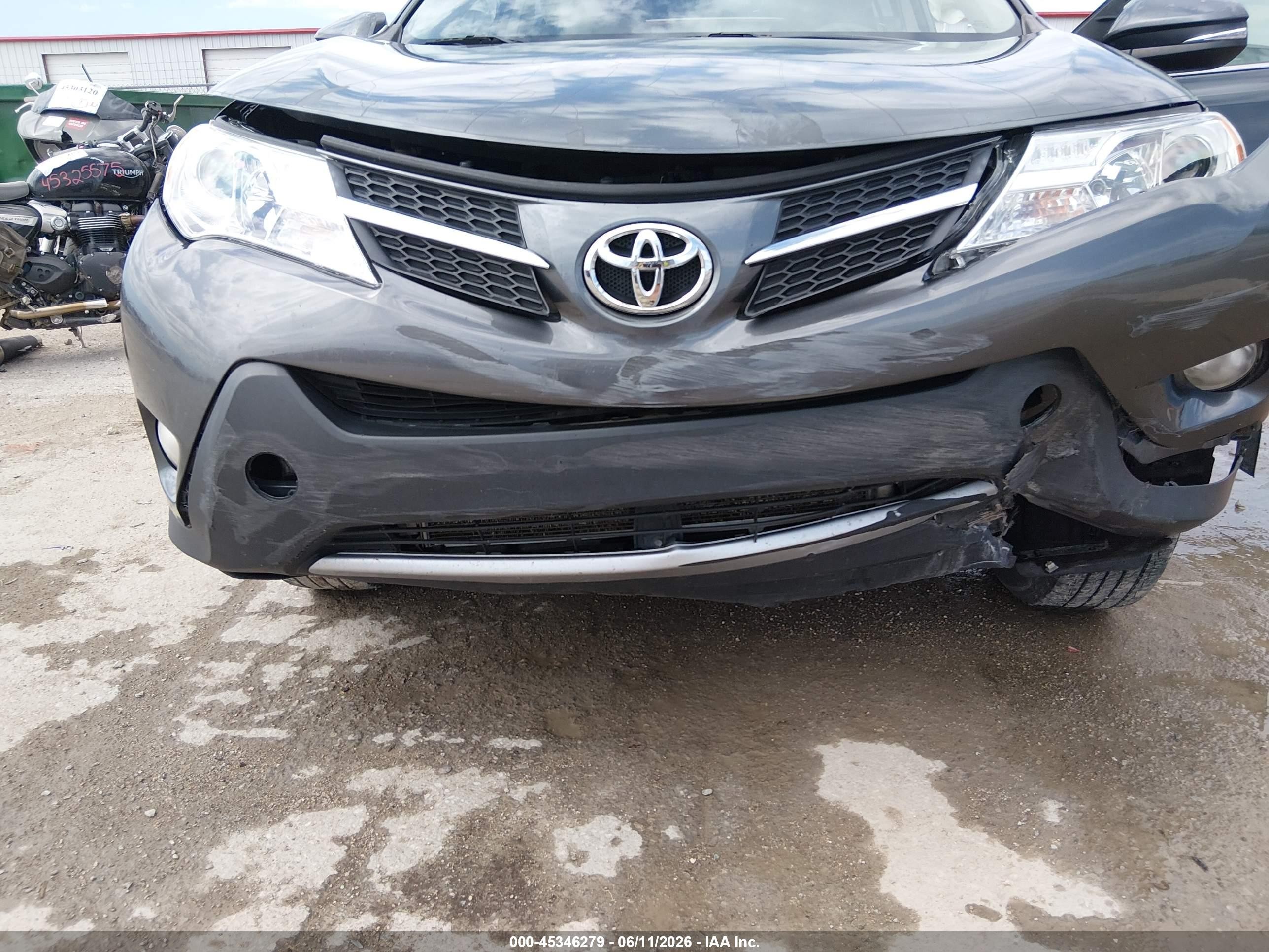 2013 Toyota Rav4 Xle Gray vin: JTMRFREV3DD003715