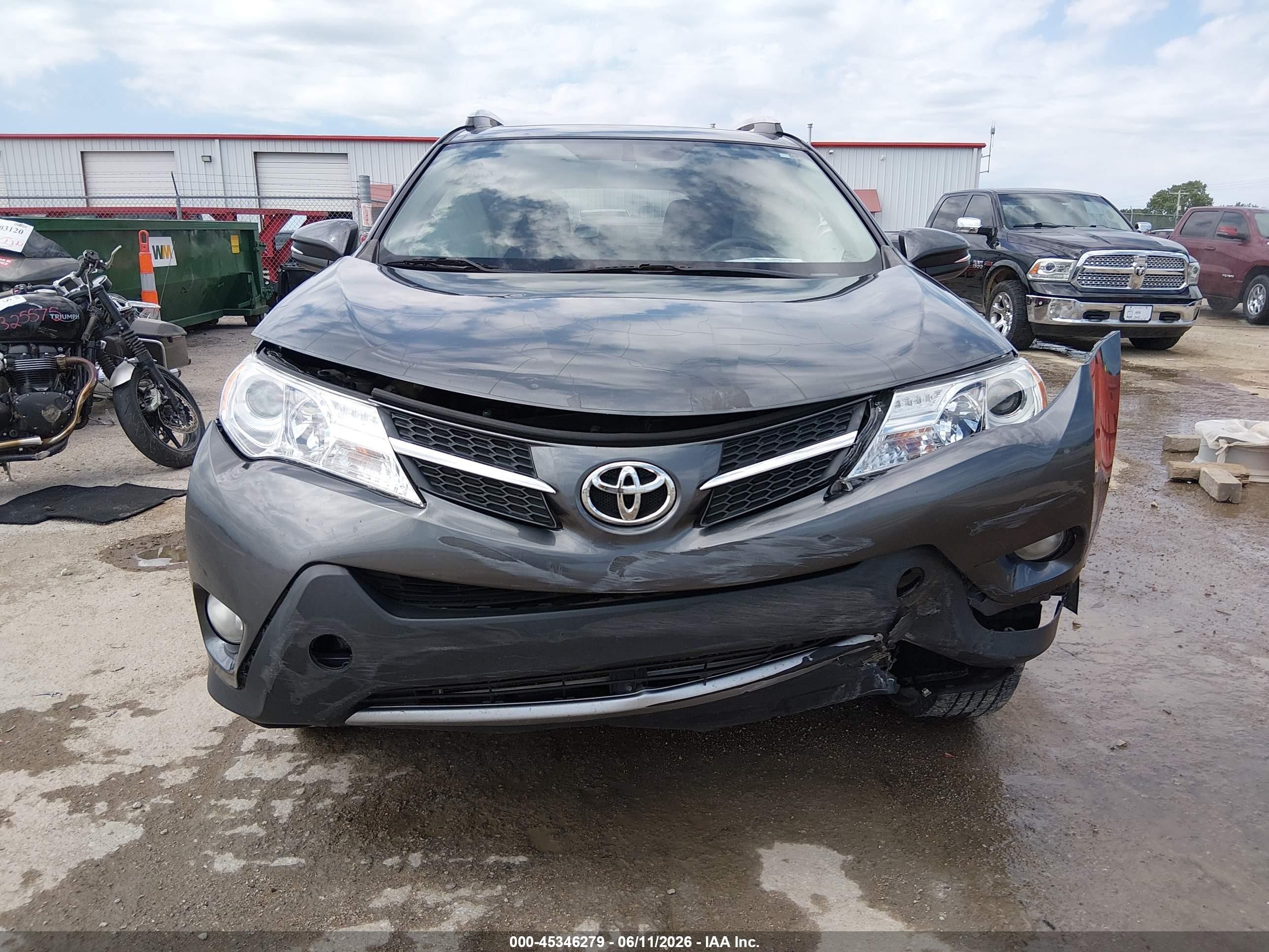 2013 Toyota Rav4 Xle Gray vin: JTMRFREV3DD003715