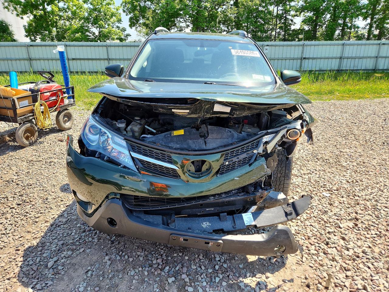 2013 Toyota Rav4 Xle Зеленый vin: JTMRFREV3DD025584