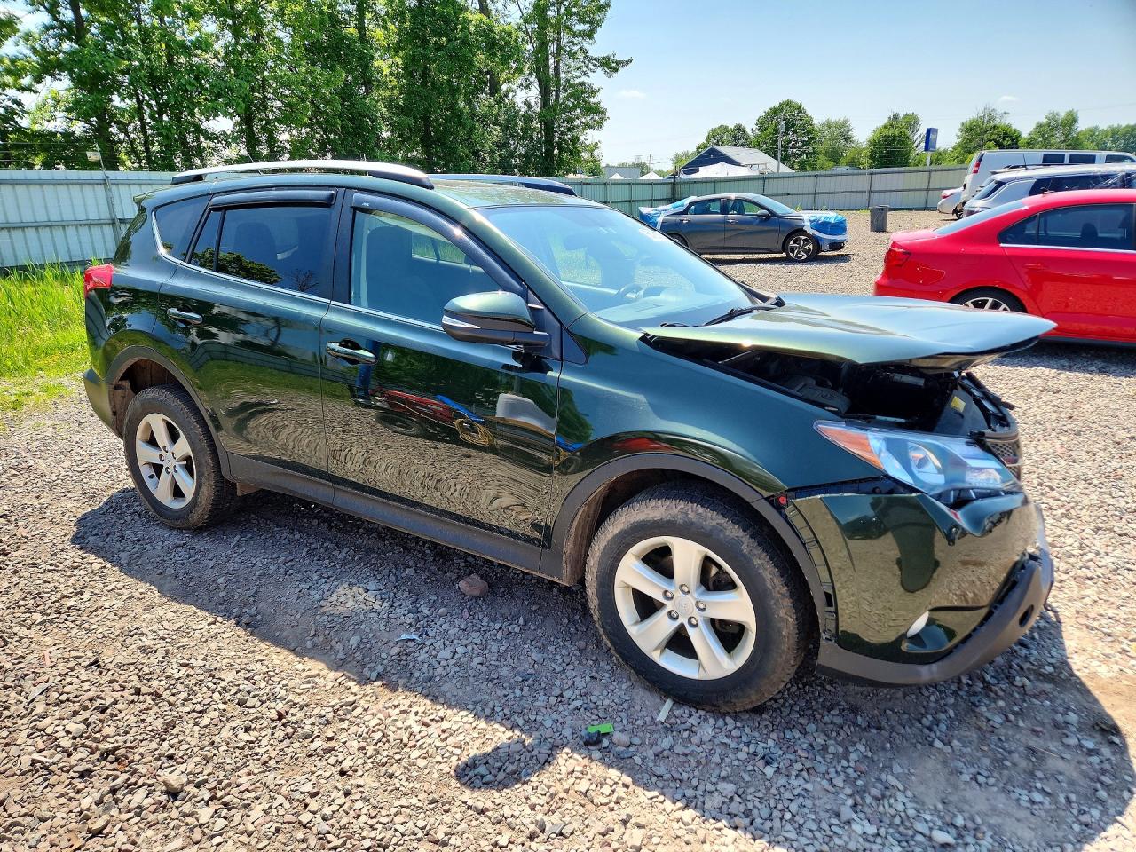 2013 Toyota Rav4 Xle Зеленый vin: JTMRFREV3DD025584
