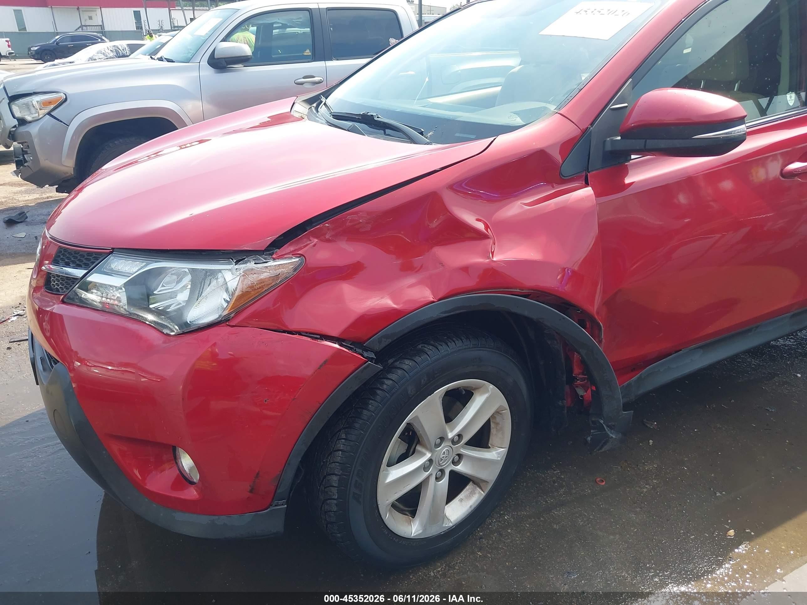 2013 Toyota Rav4 Xle Red vin: JTMRFREV3DD029800