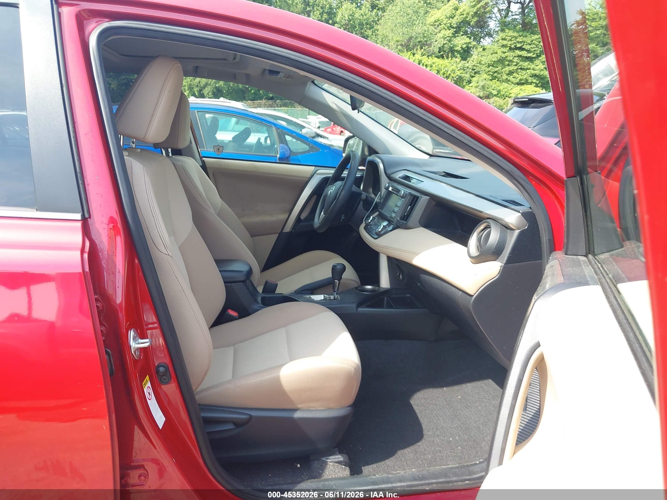 2013 Toyota Rav4 Xle Red vin: JTMRFREV3DD029800