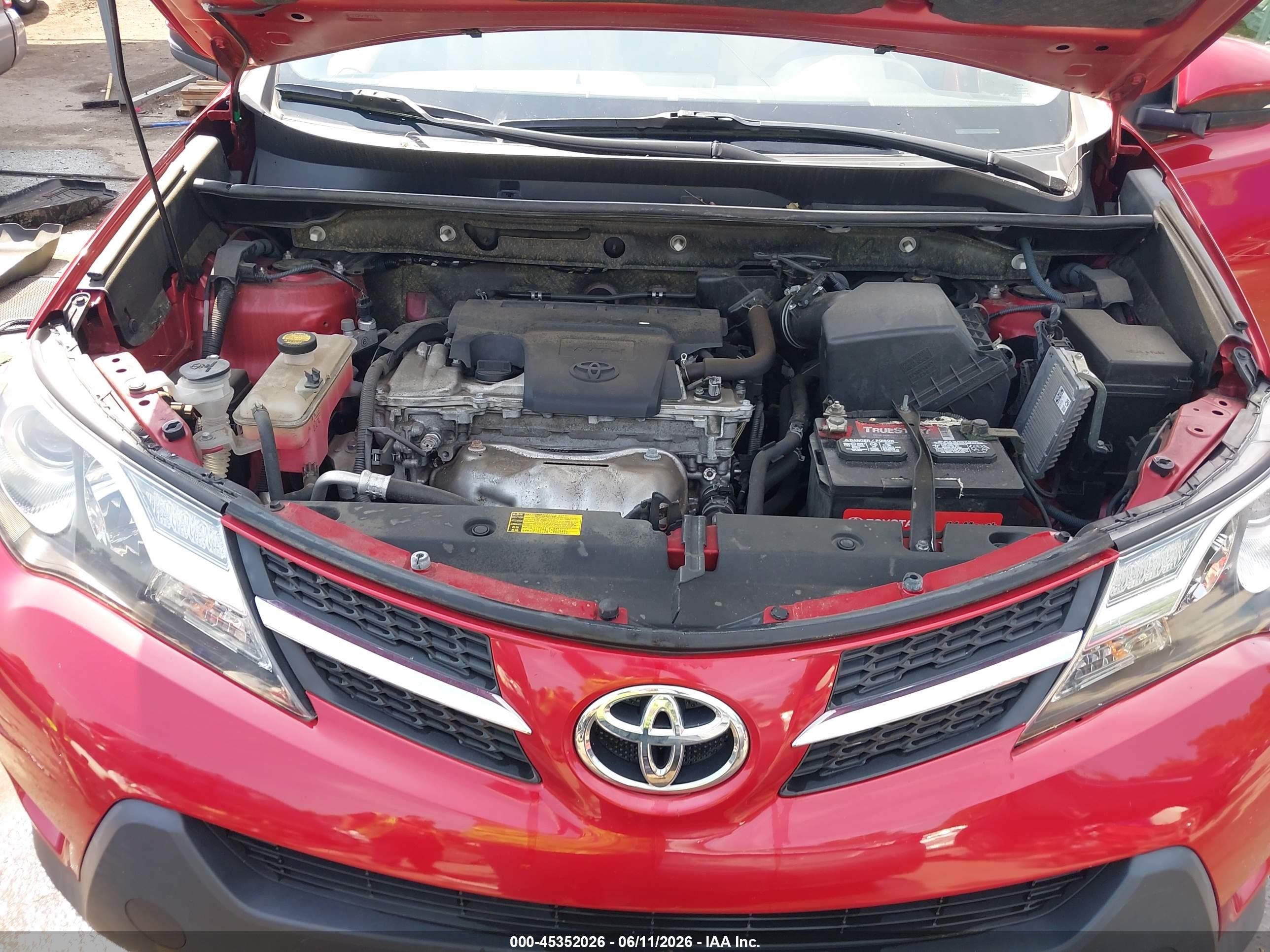 2013 Toyota Rav4 Xle Red vin: JTMRFREV3DD029800