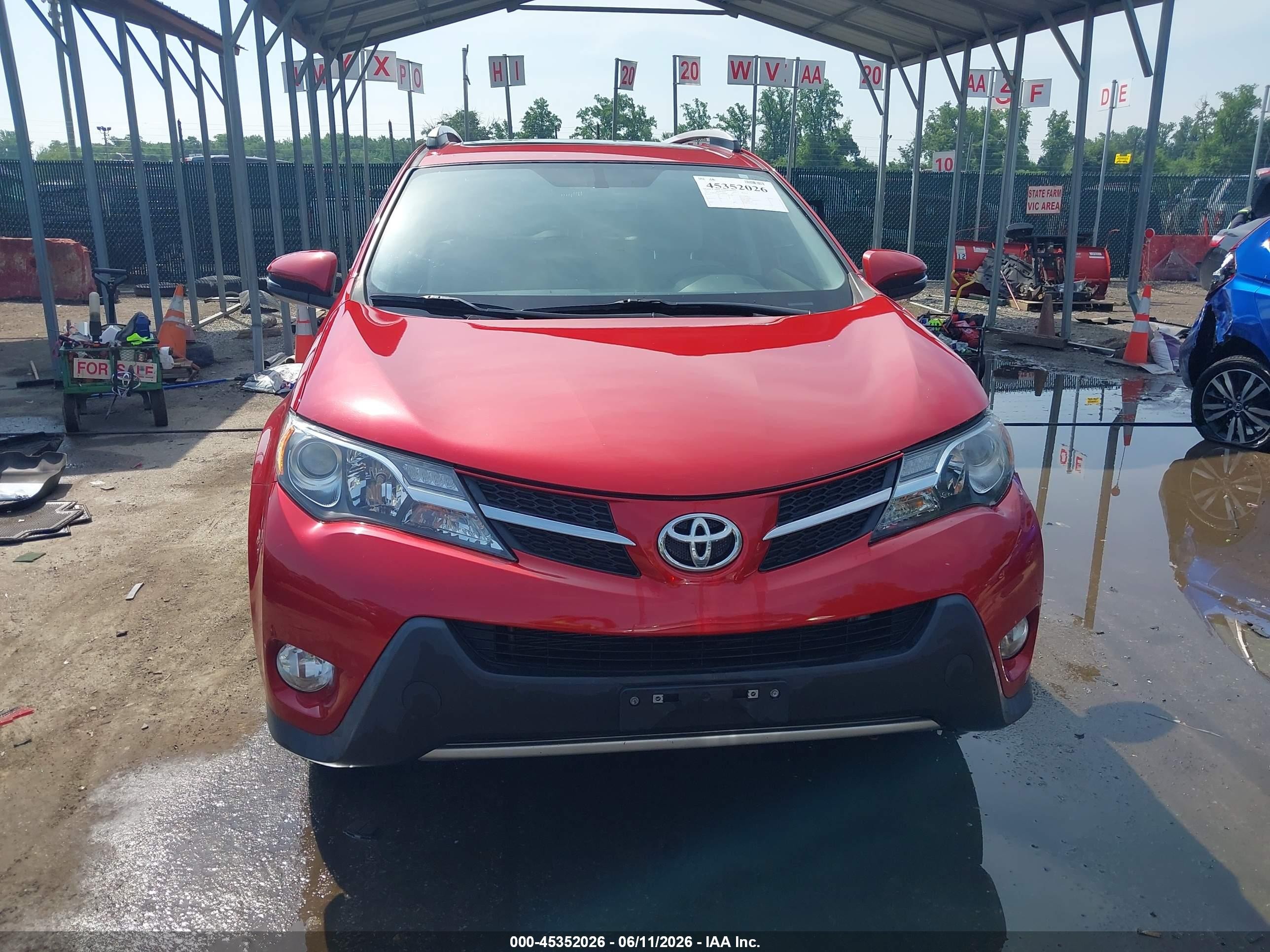 2013 Toyota Rav4 Xle Red vin: JTMRFREV3DD029800