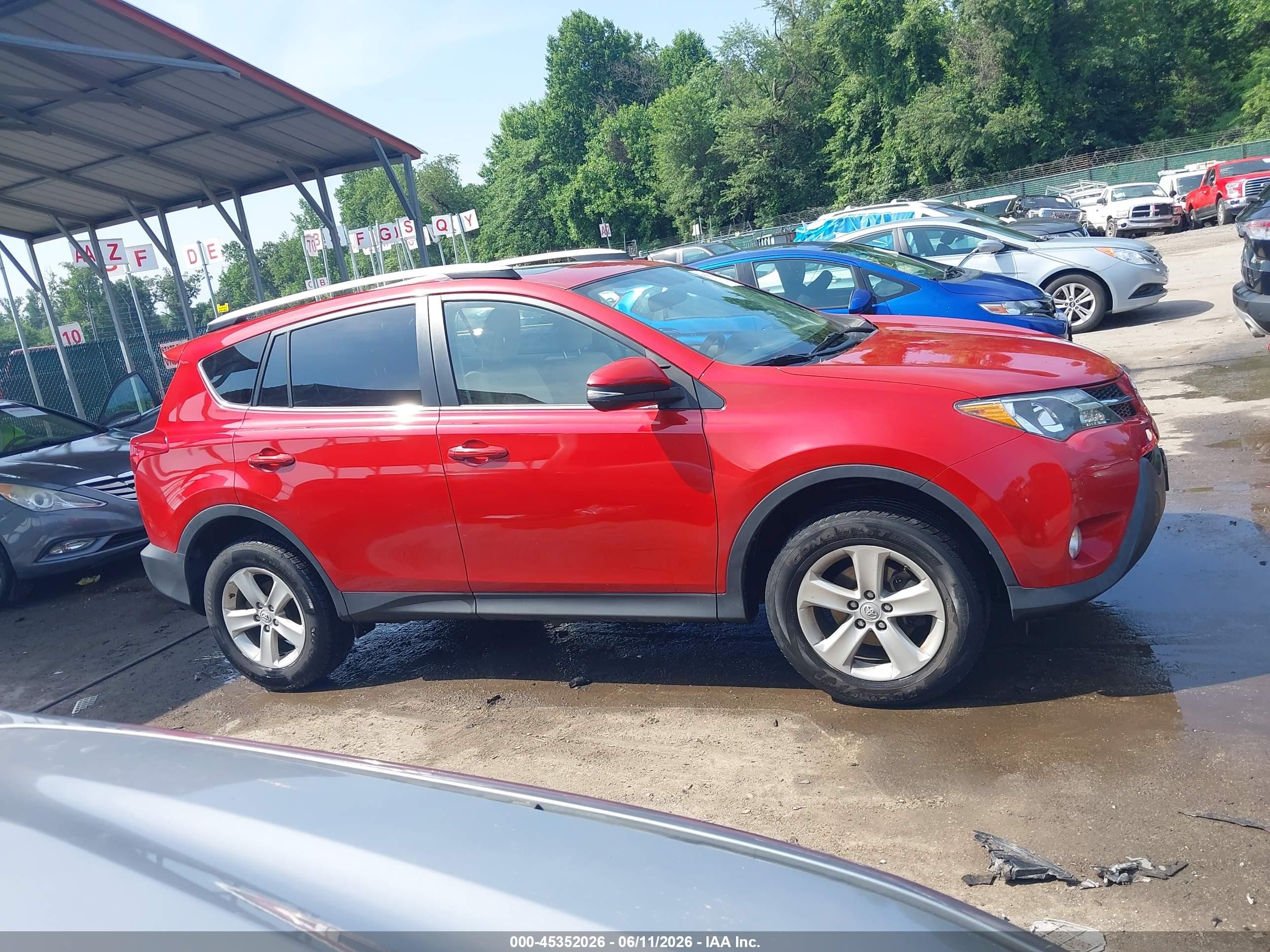 2013 Toyota Rav4 Xle Red vin: JTMRFREV3DD029800