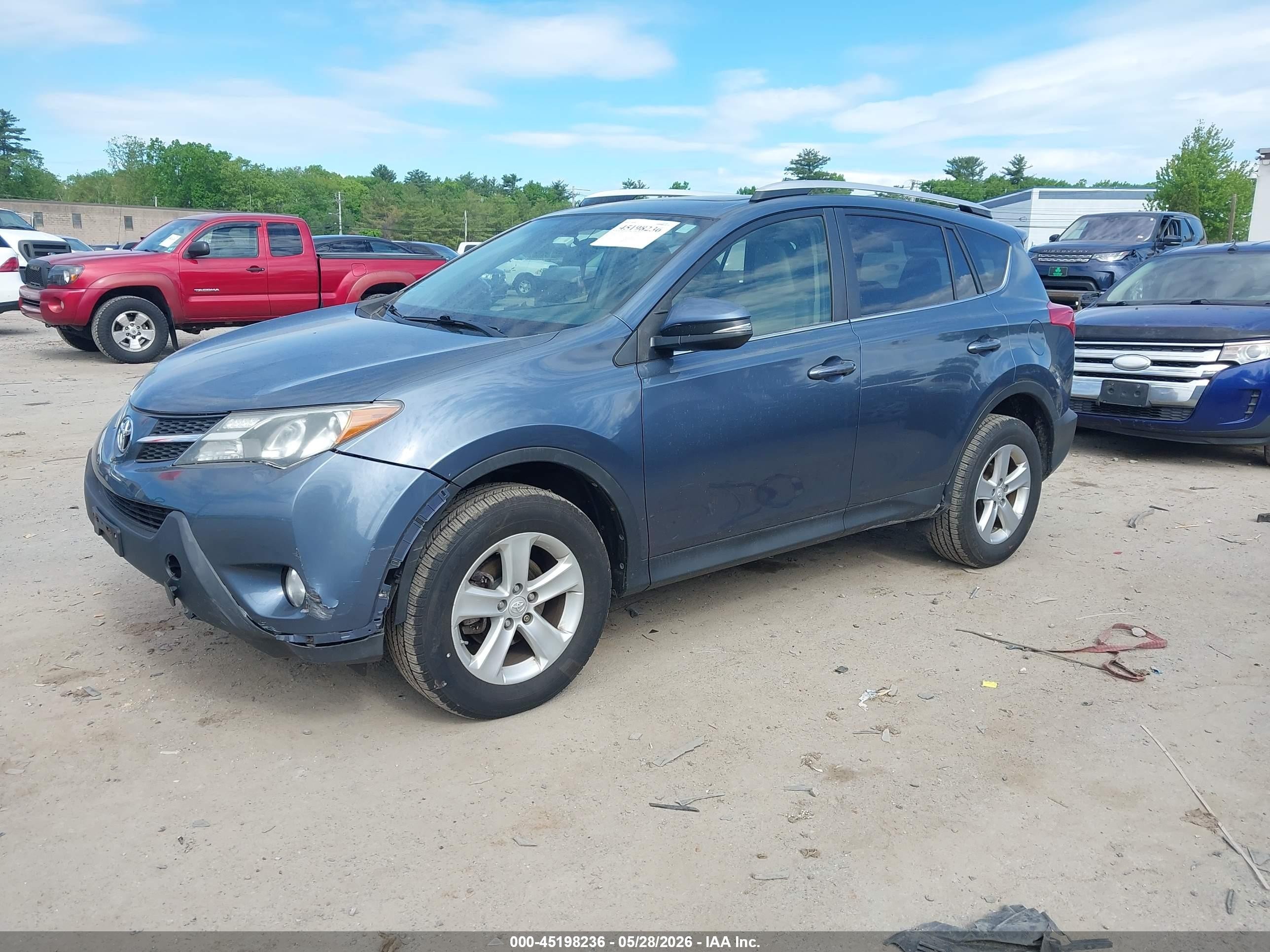 2013 Toyota Rav4 Xle Blue vin: JTMRFREV3DD032518