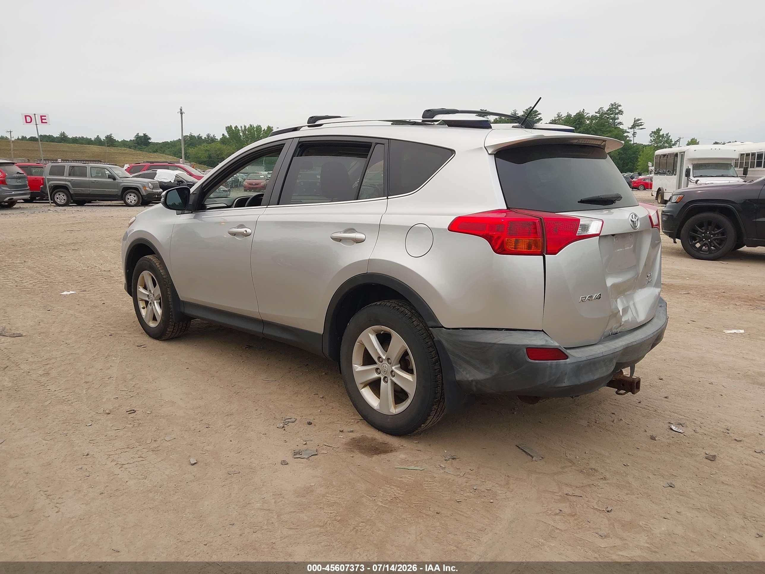 2013 Toyota Rav4 Xle Silver vin: JTMRFREV3DD040571
